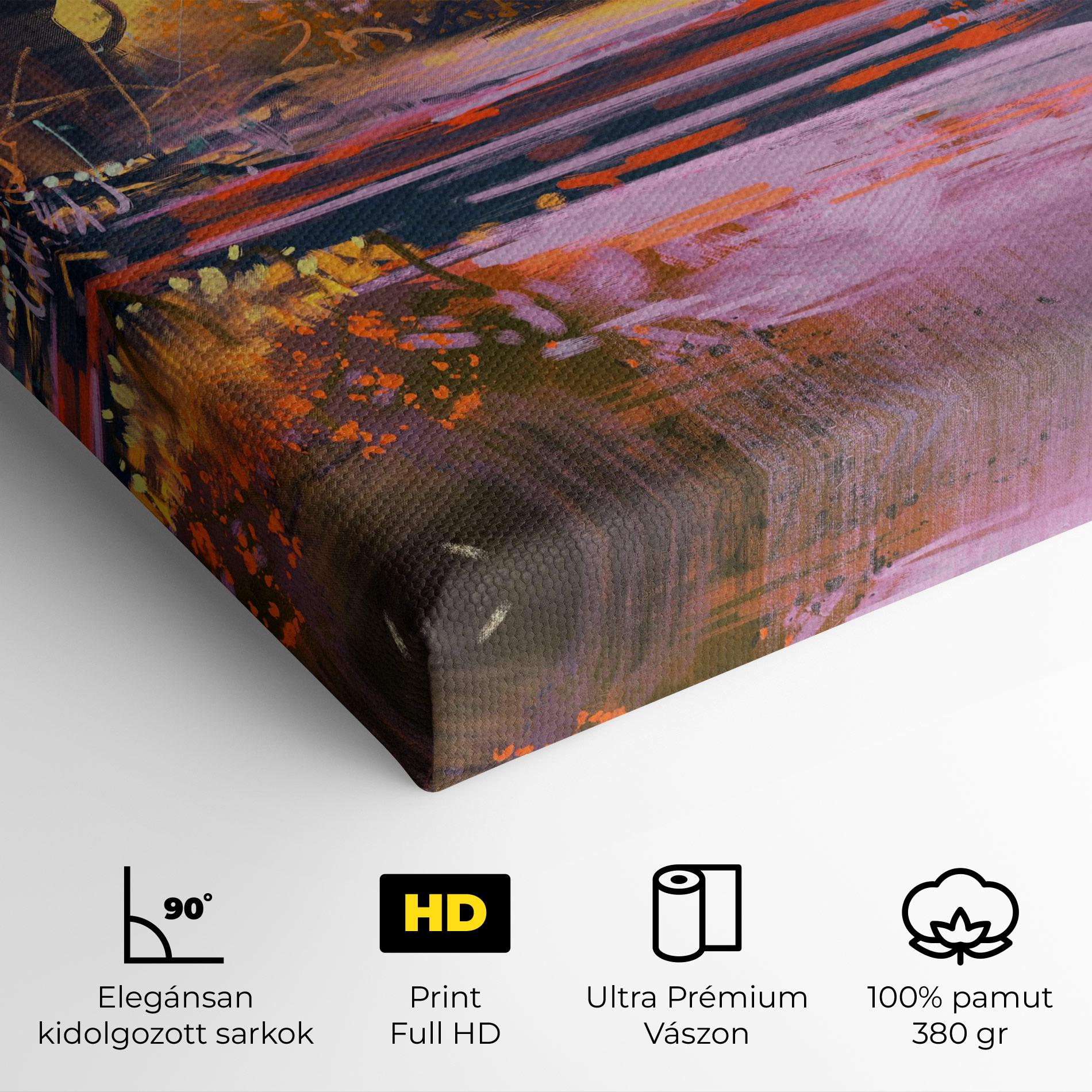 Vászonkép Landscape Colorful Trees mockup 4