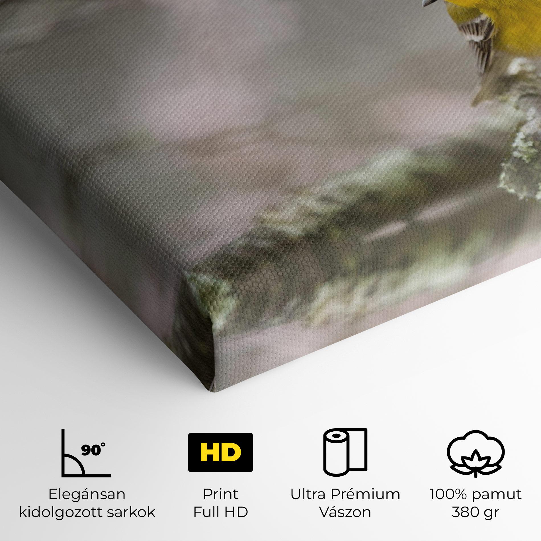 Vászonkép Pretty Spring Yellow Bird mockup 4