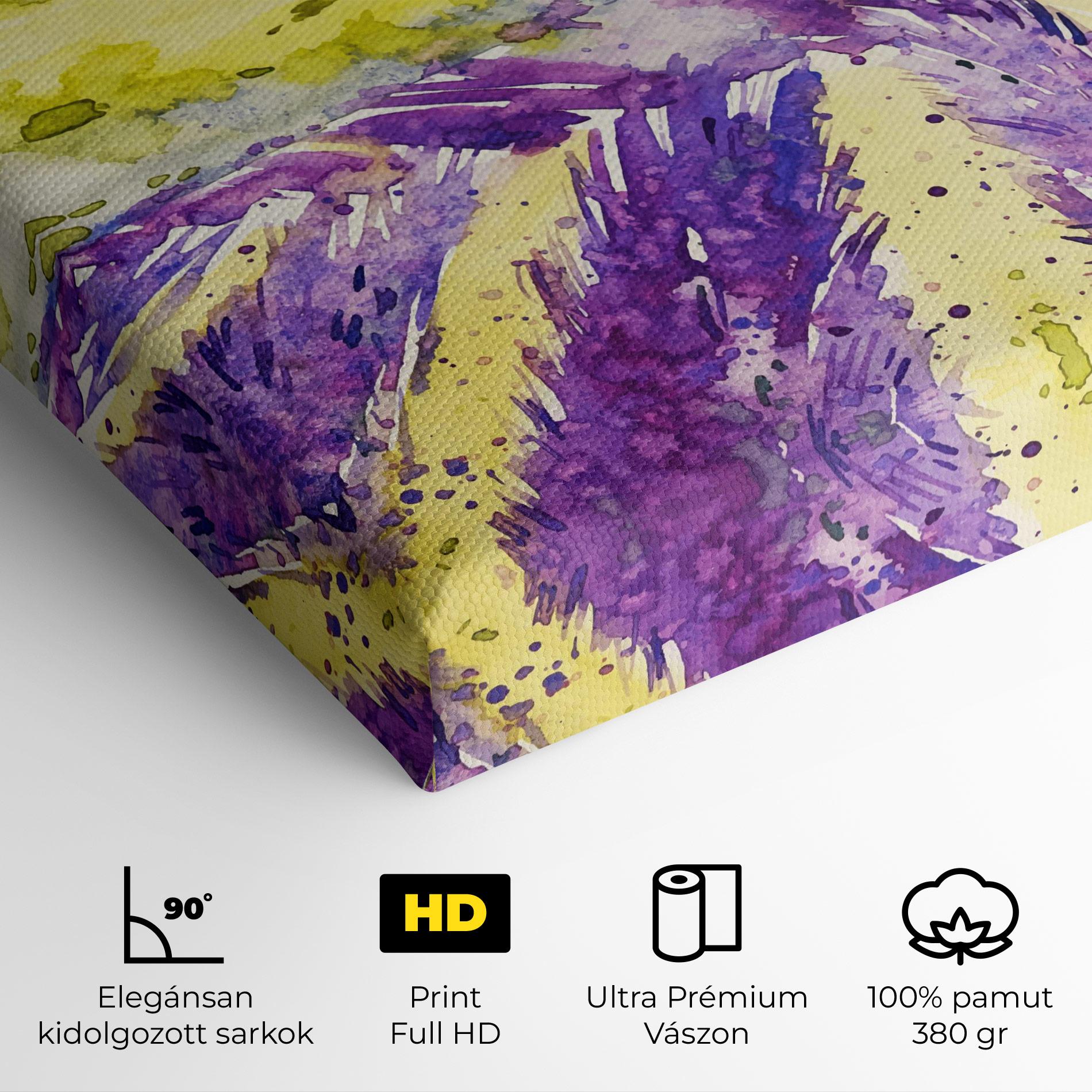 Vászonkép Purple Spring Field mockup 4