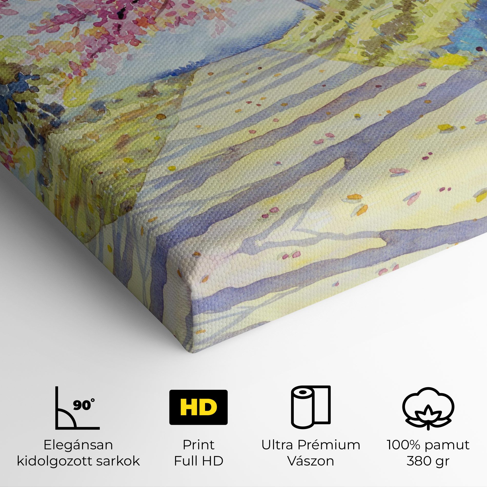 Watercolor Spring Landscape mockup 4