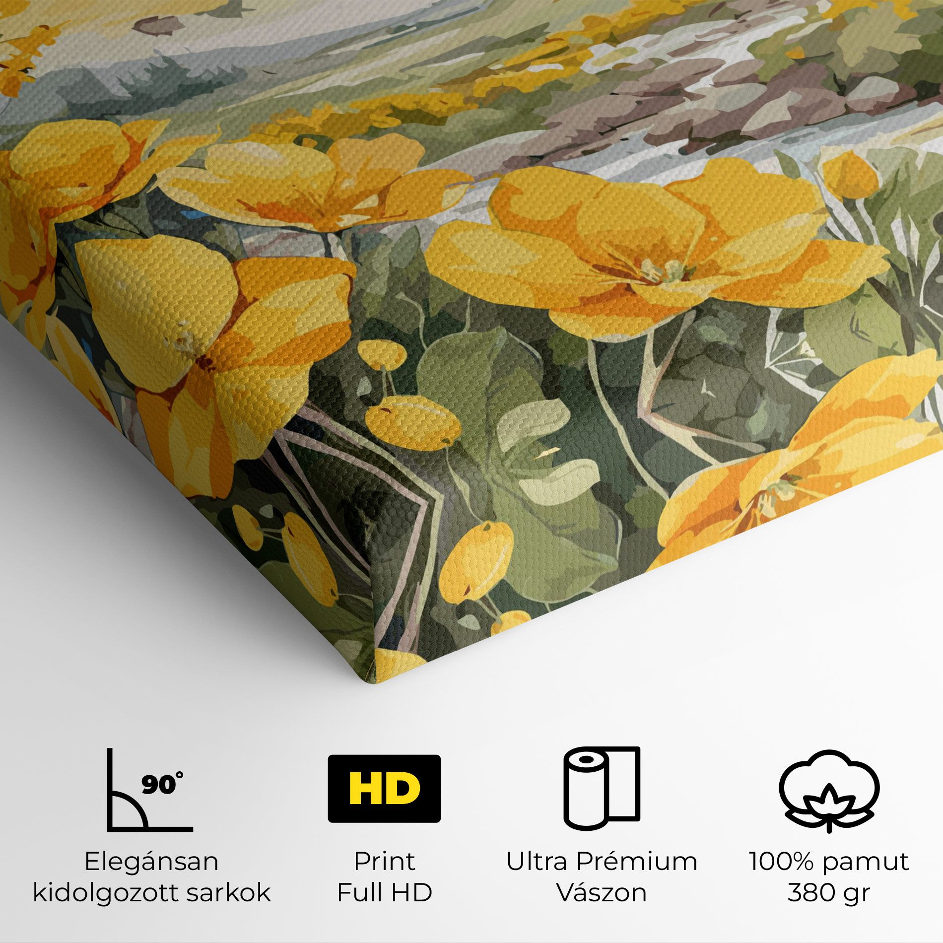 Yellow Spring Flower mockup 4