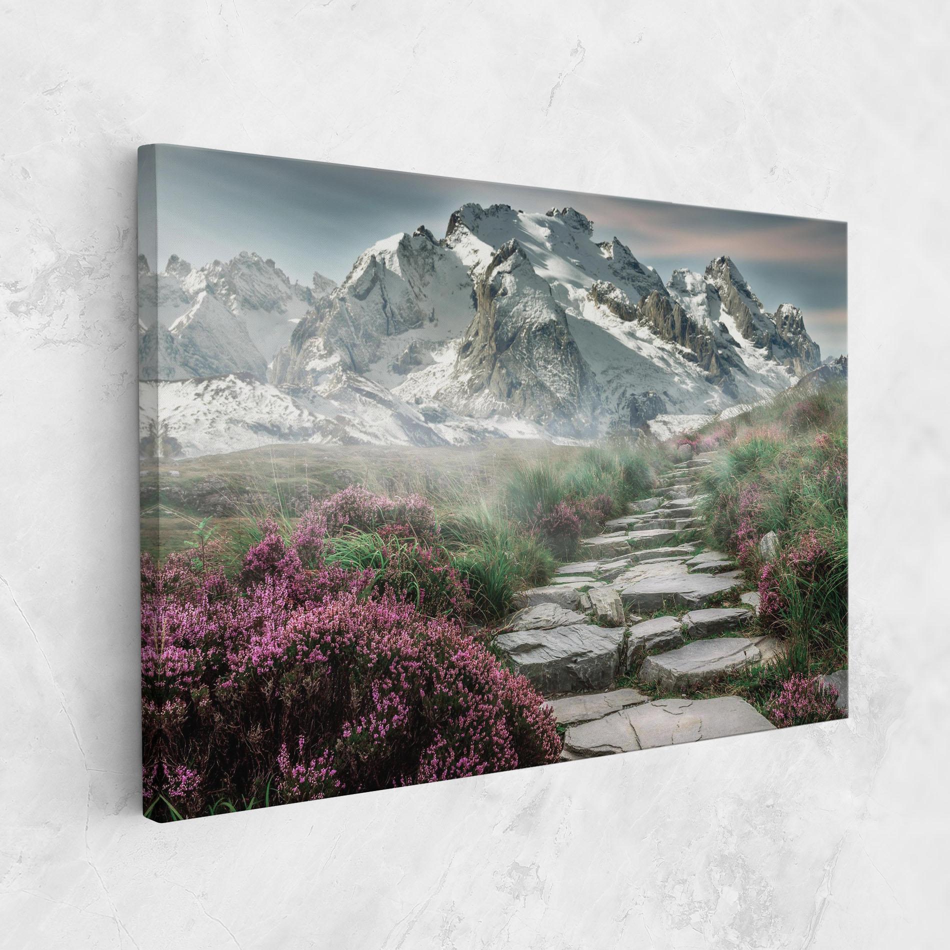 Vászonkép Mountain Spring View mockup 1