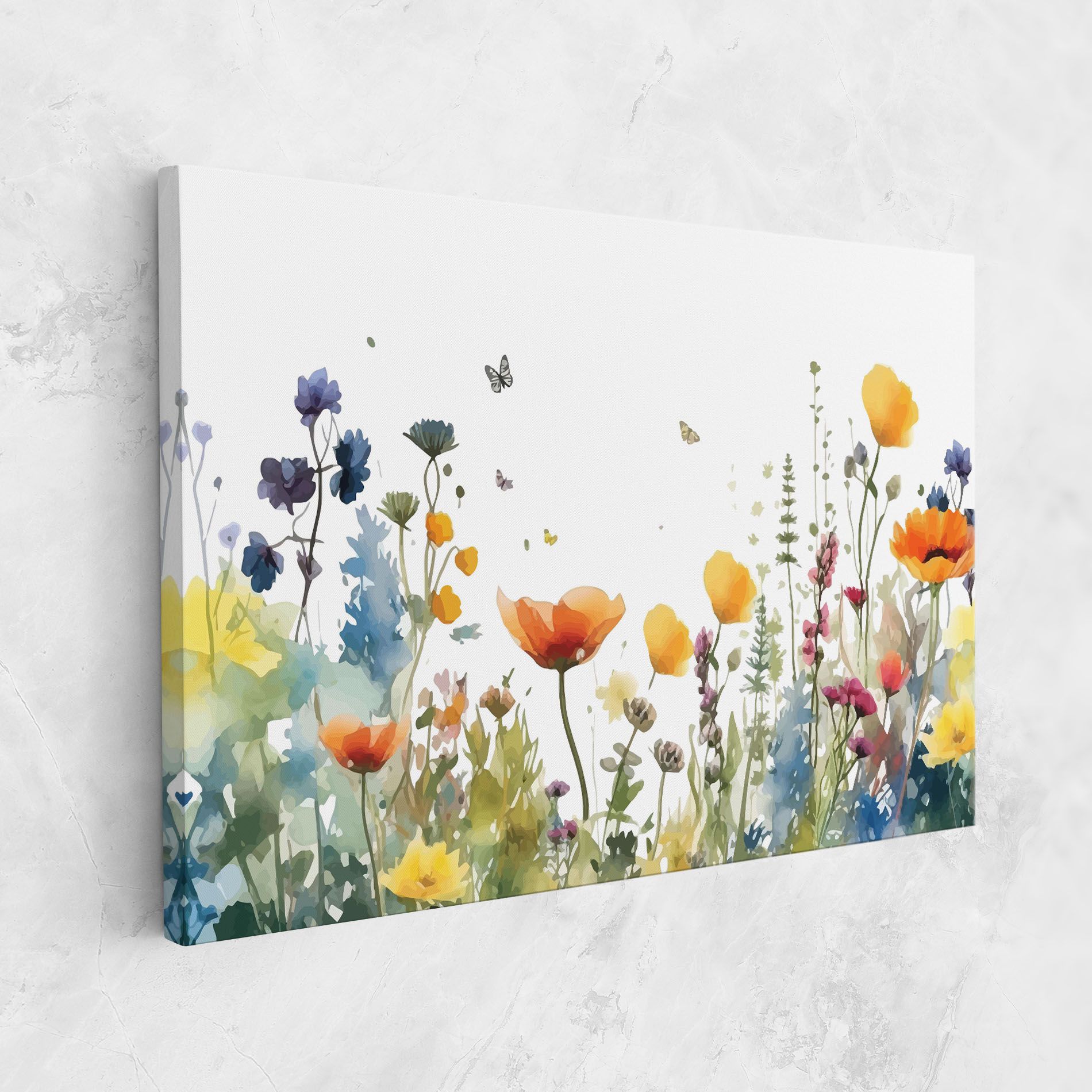 Watercolor Spring Flowers mockup 1