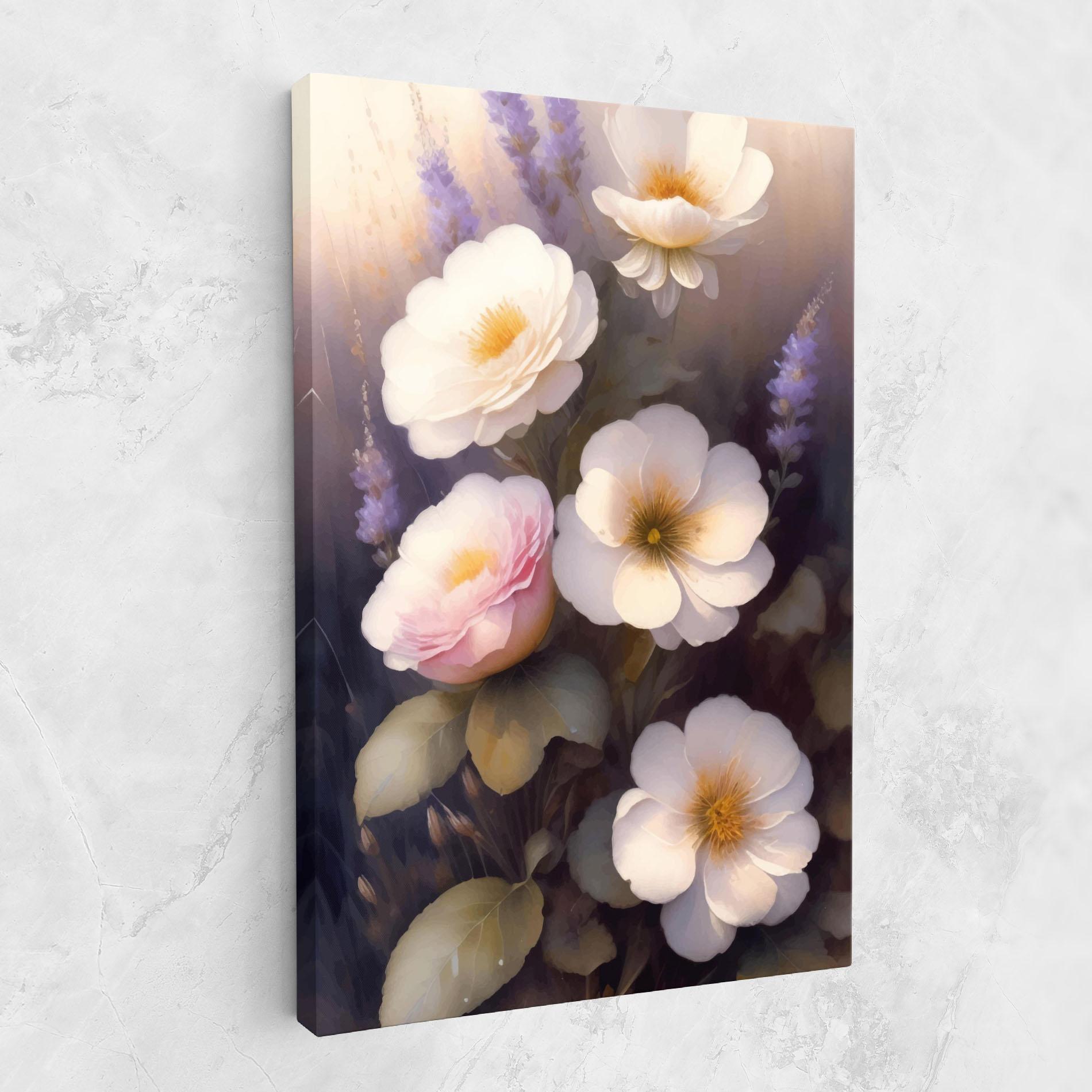 Vászonkép Cream Flower Spring mockup 1