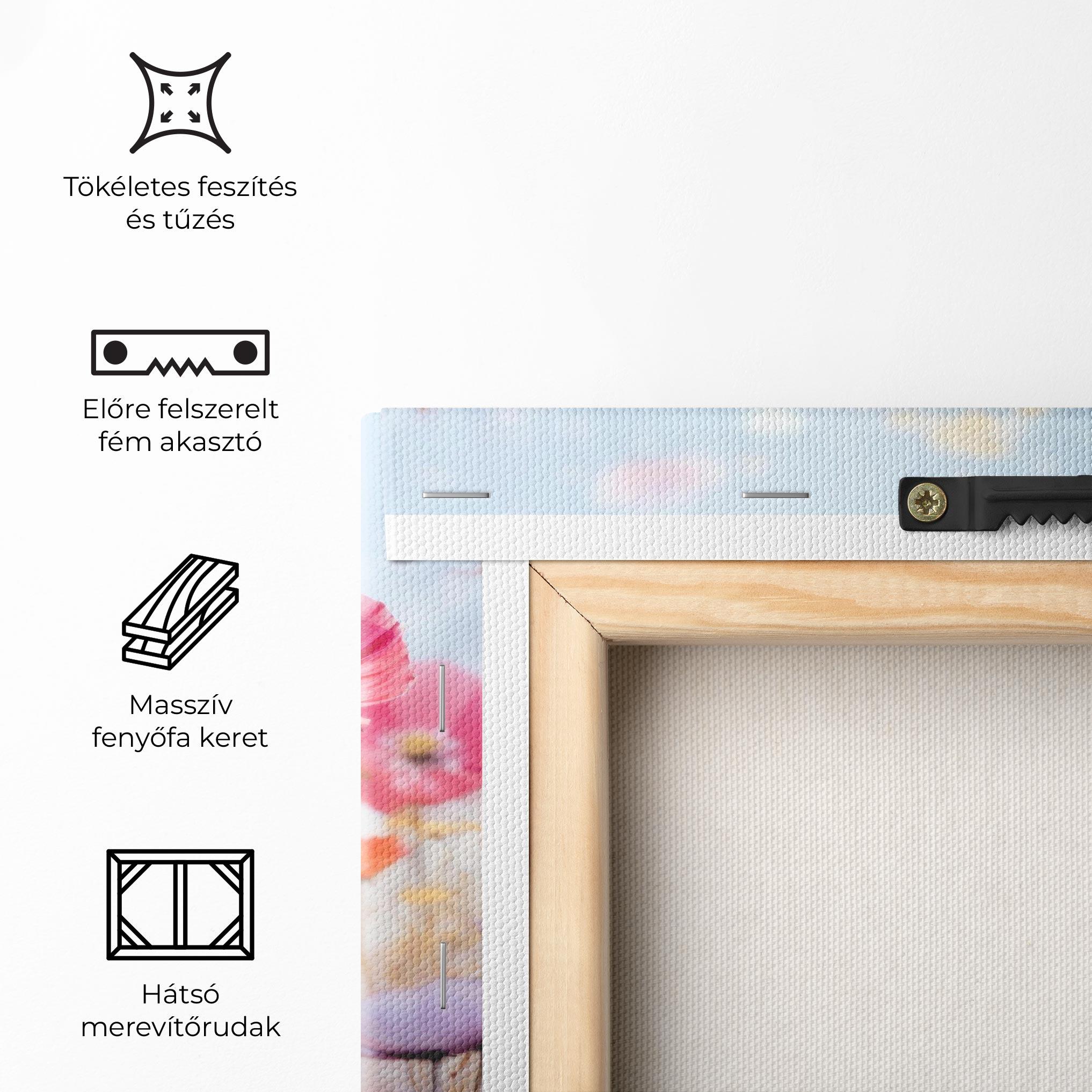 Vászonkép Dreamy Sprig Pink Flower mockup 5