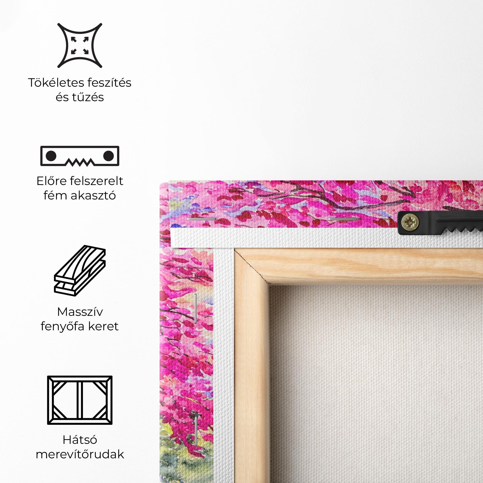 Vászonkép Pink Trees Art mockup 5