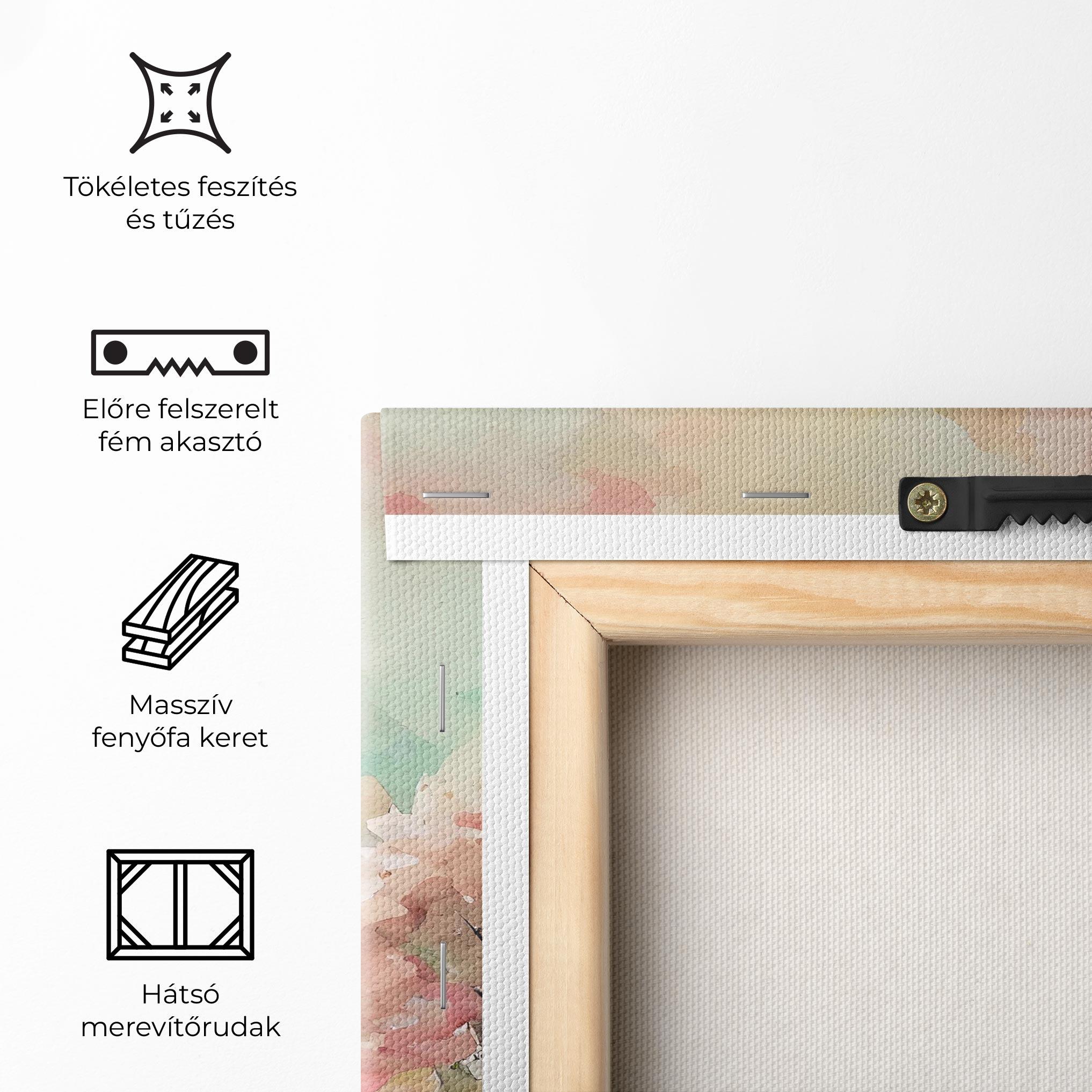 Vászonkép Spring Pink Trees mockup 5