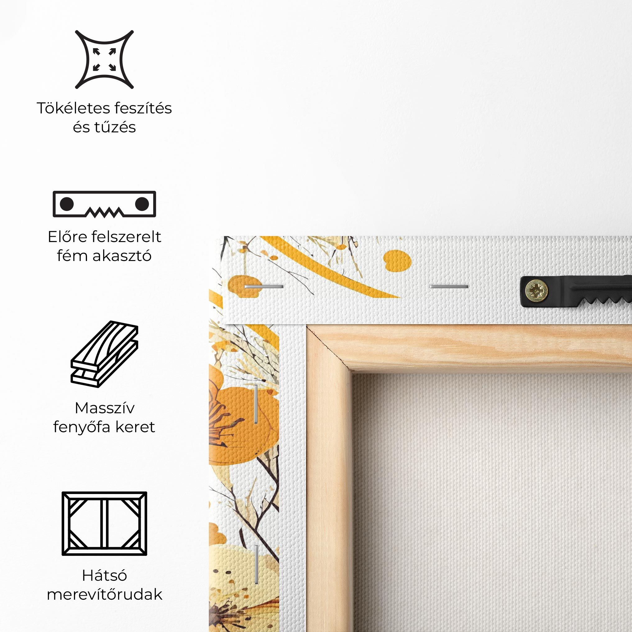 Yellow Circle Flowers mockup 5