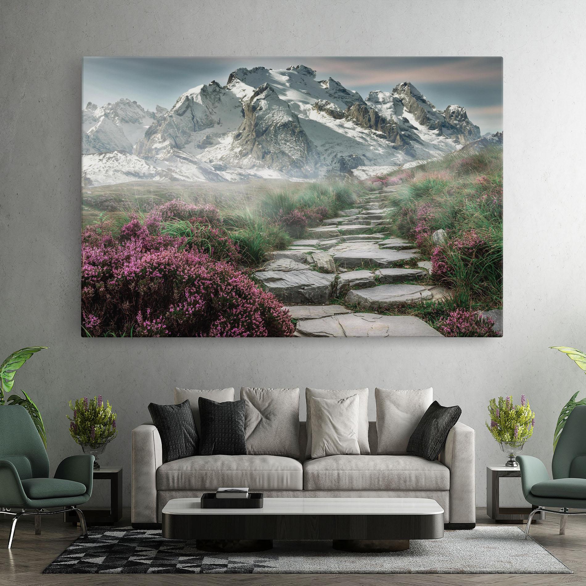 Vászonkép Mountain Spring View mockup 7