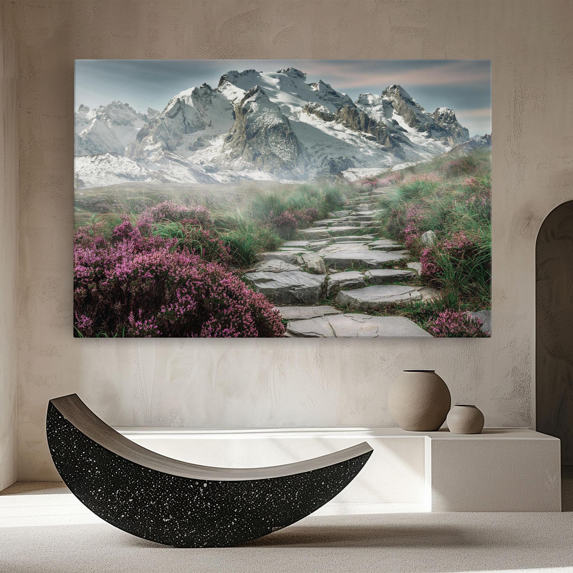 Vászonkép Mountain Spring View mockup 8