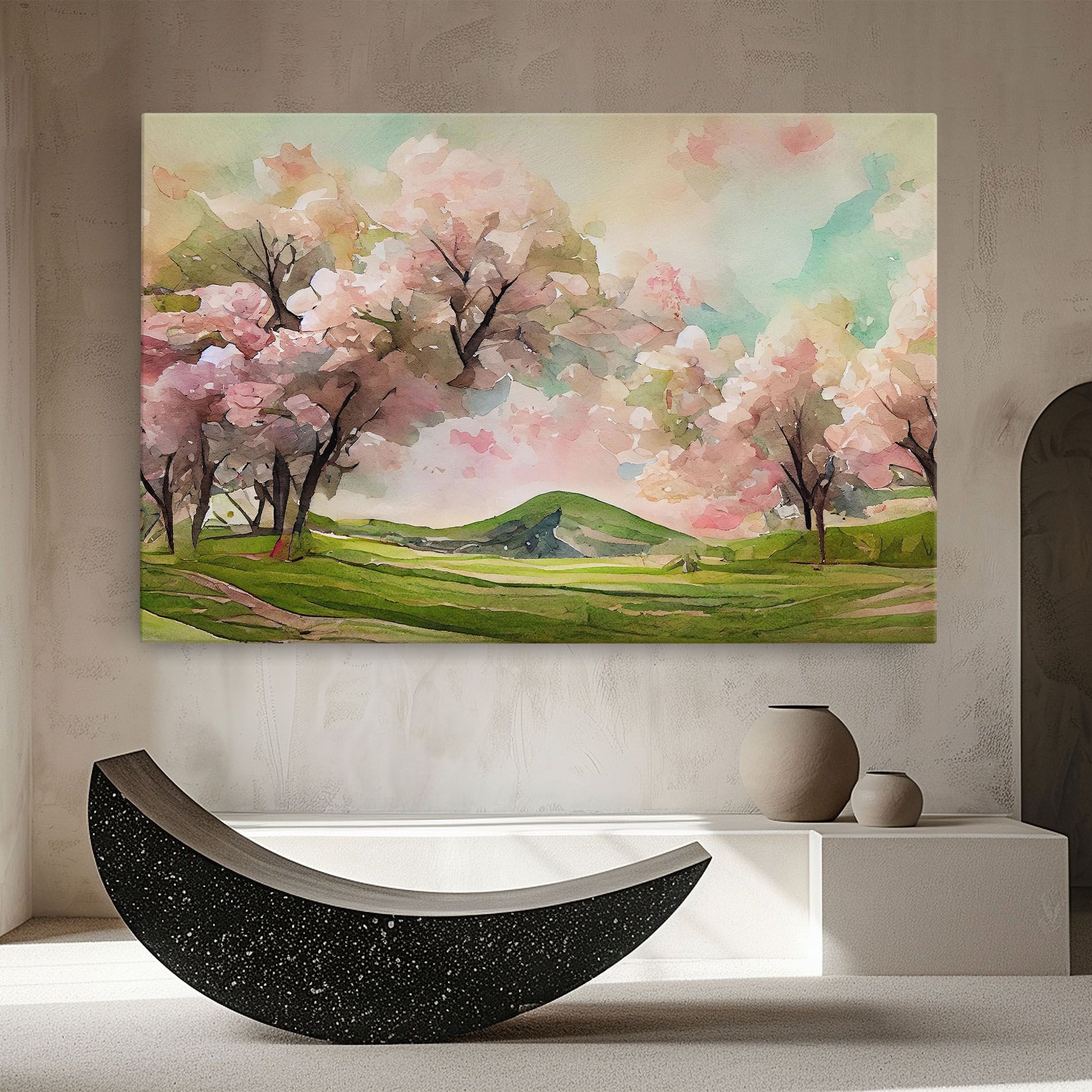 Spring Pink Trees mockup 8