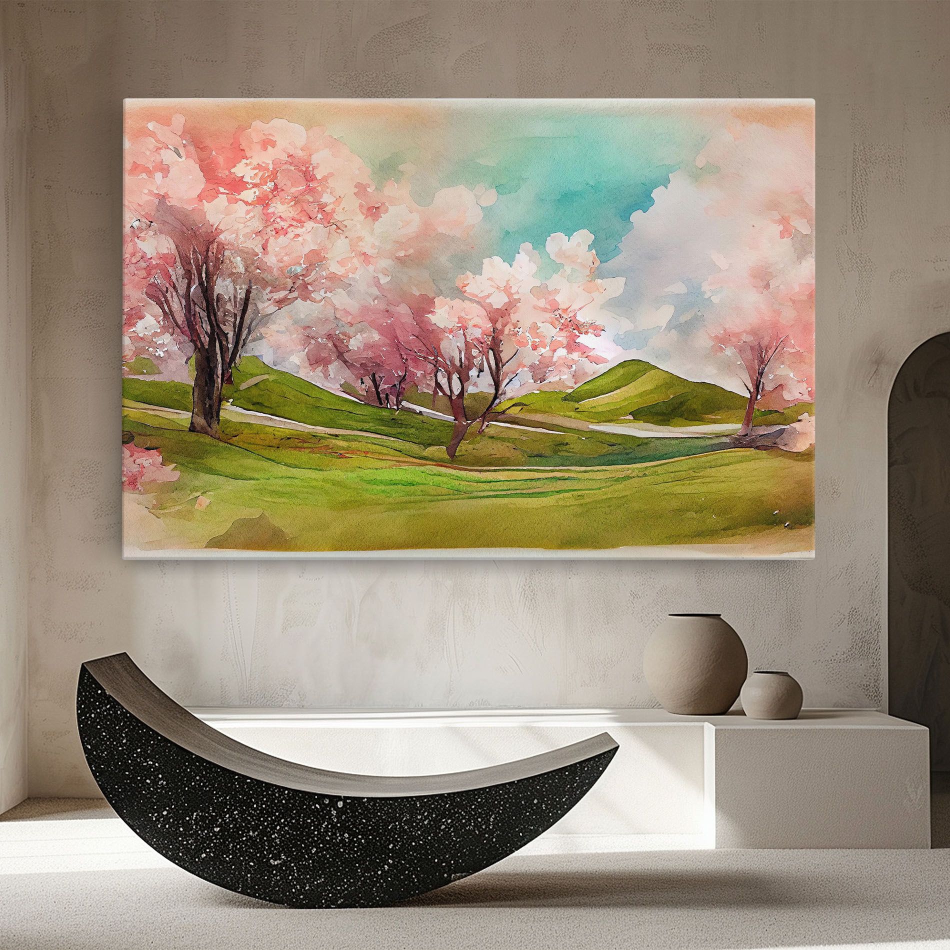 Spring Trees Painting mockup 8