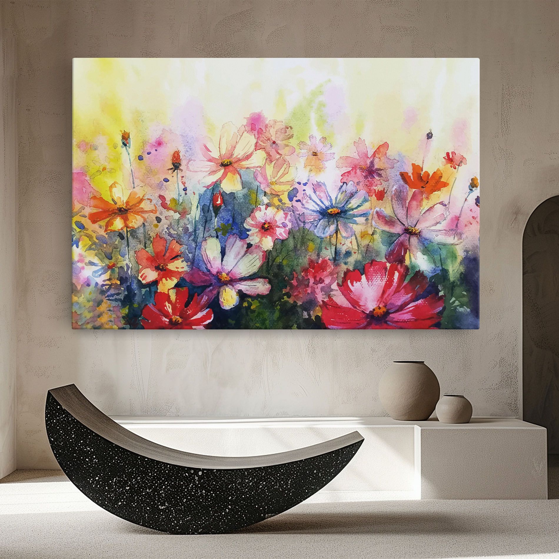 Water Art Flowers mockup 8