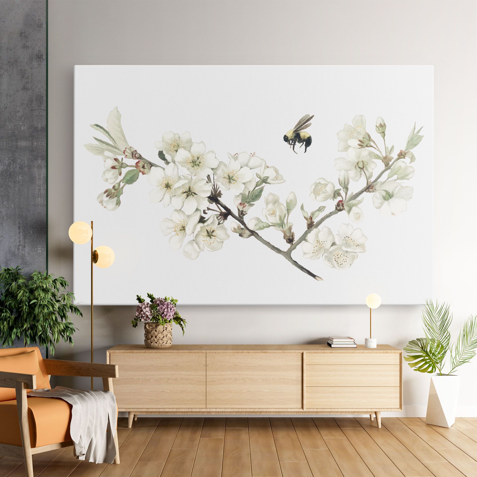 Bee Spring Flower mockup 9