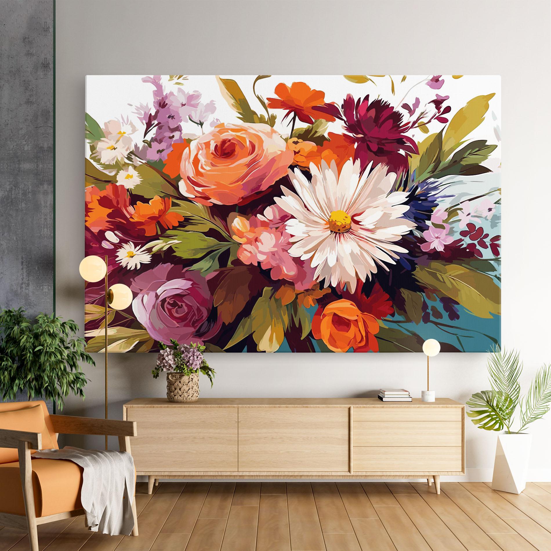 Vászonkép Cream Orange Spring mockup 9