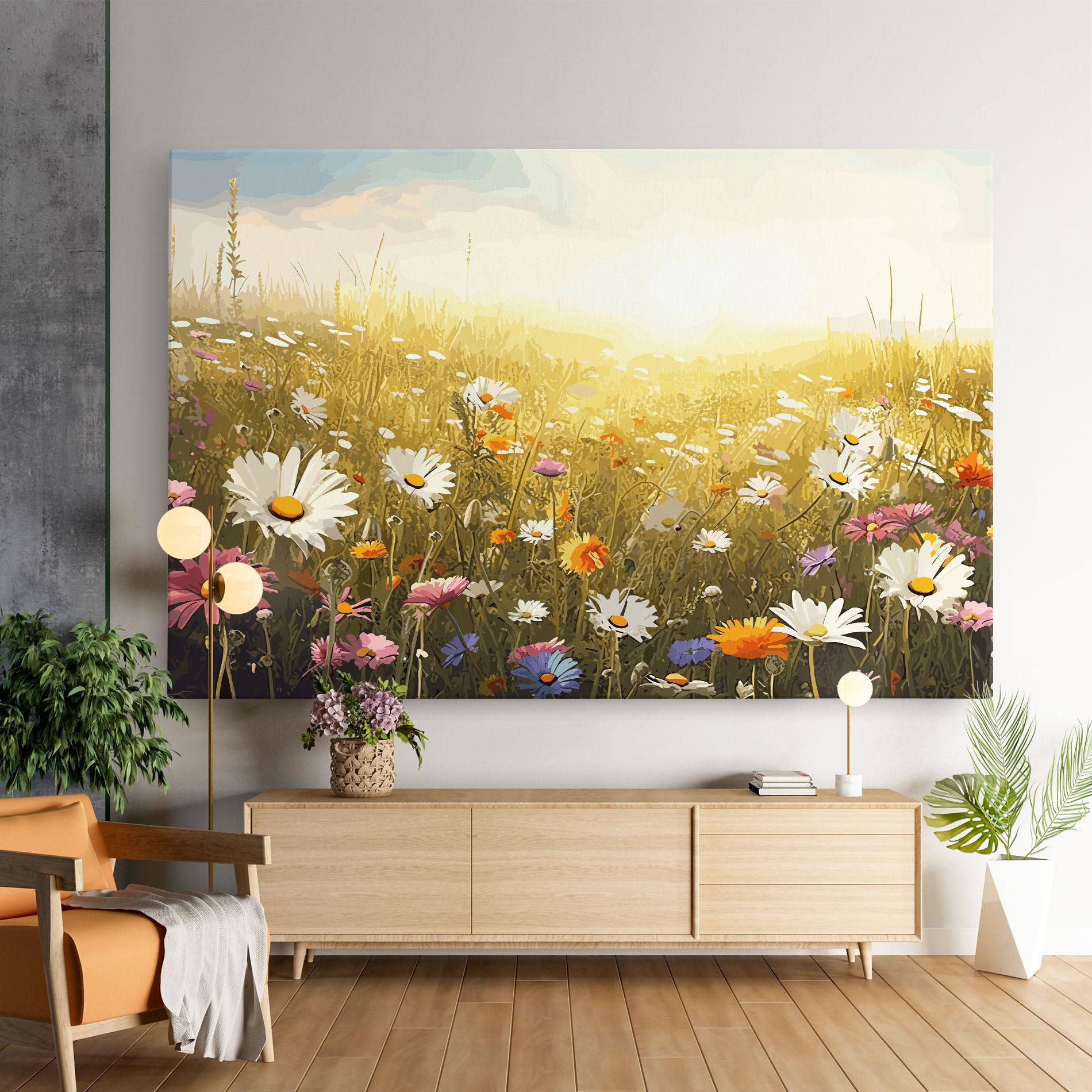 Vászonkép Spring Field Art mockup 9