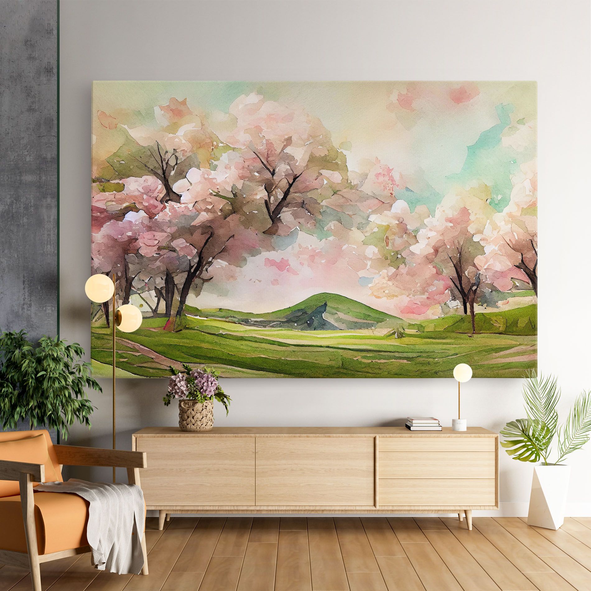 Spring Pink Trees mockup 9