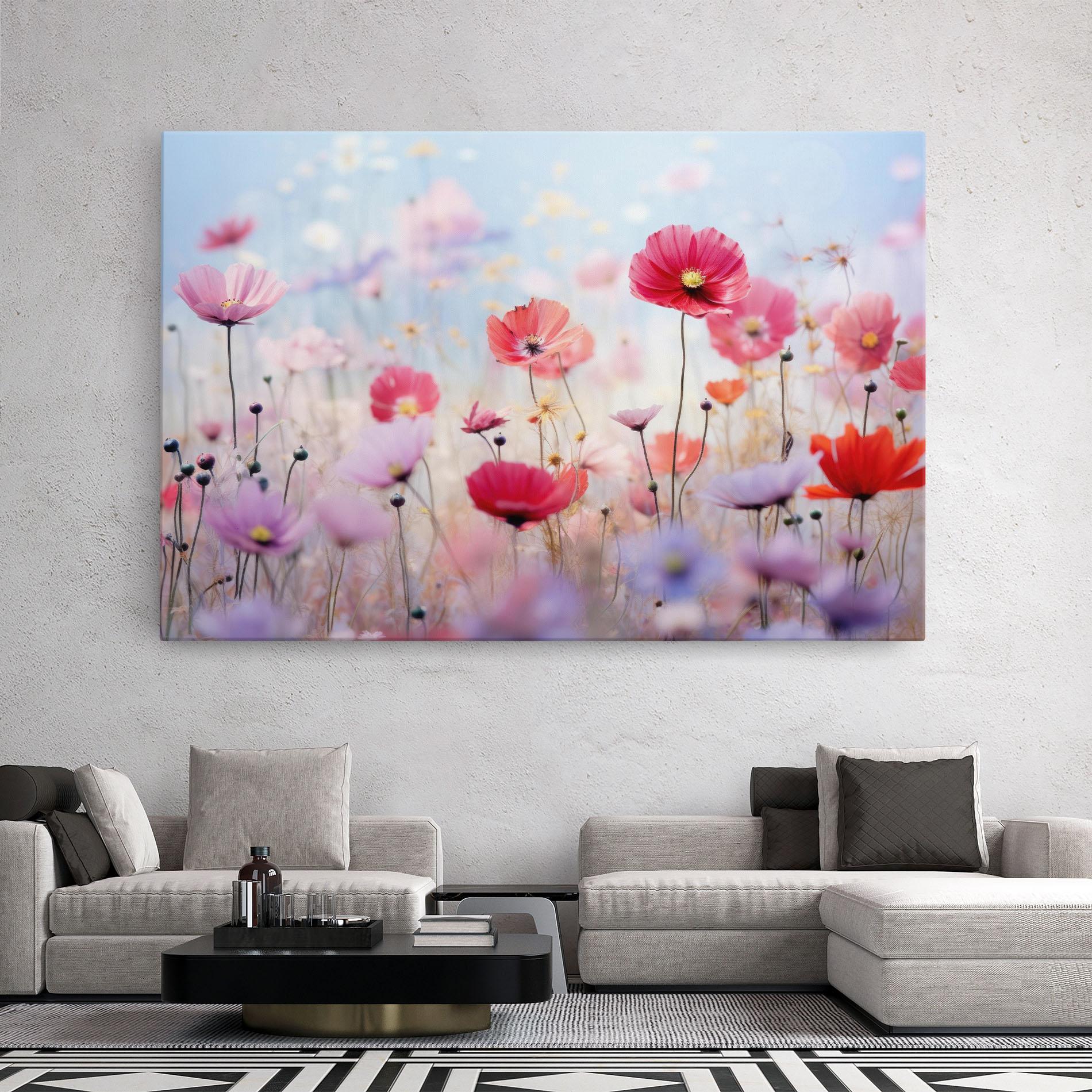 Vászonkép Dreamy Sprig Pink Flower mockup 2