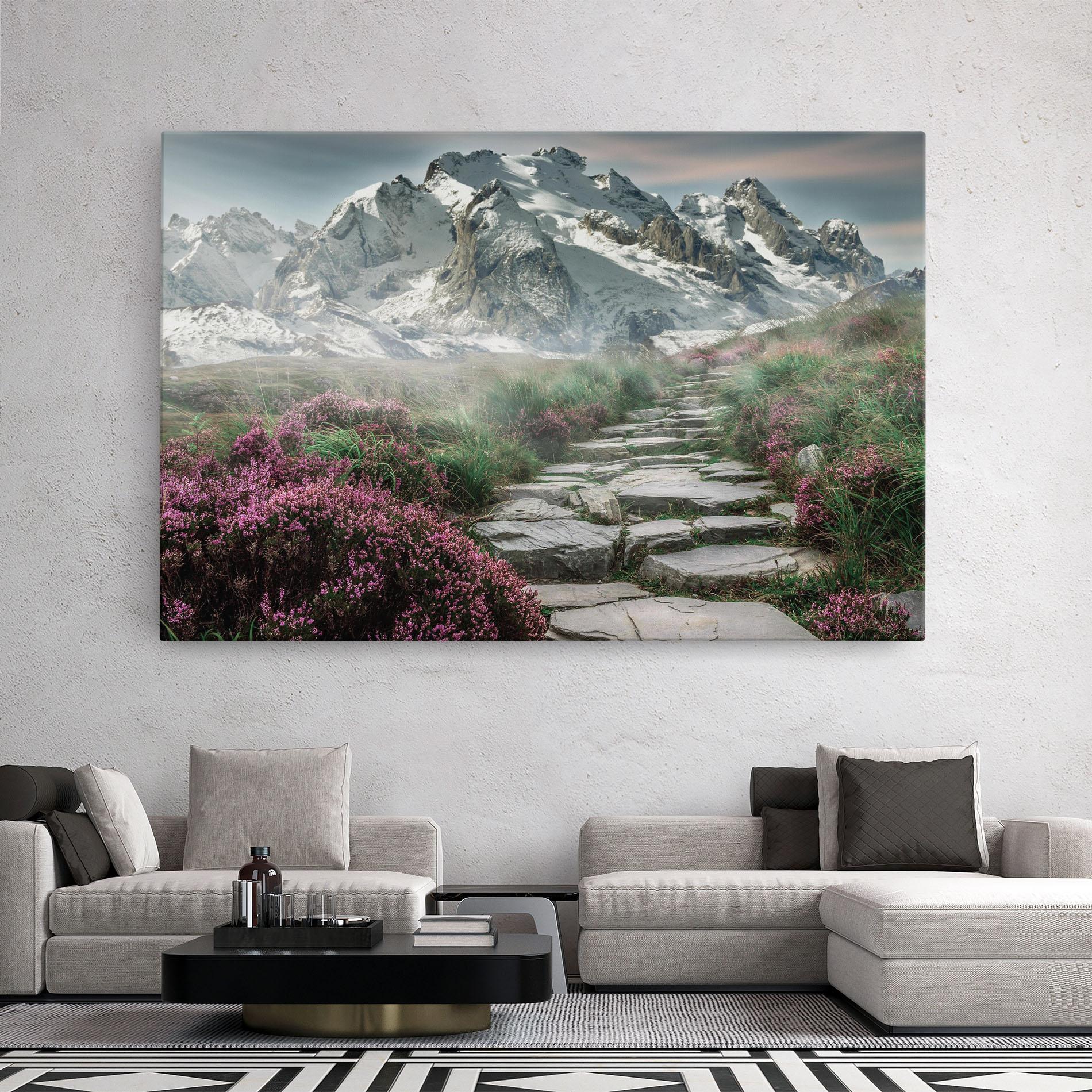 Vászonkép Mountain Spring View mockup 2