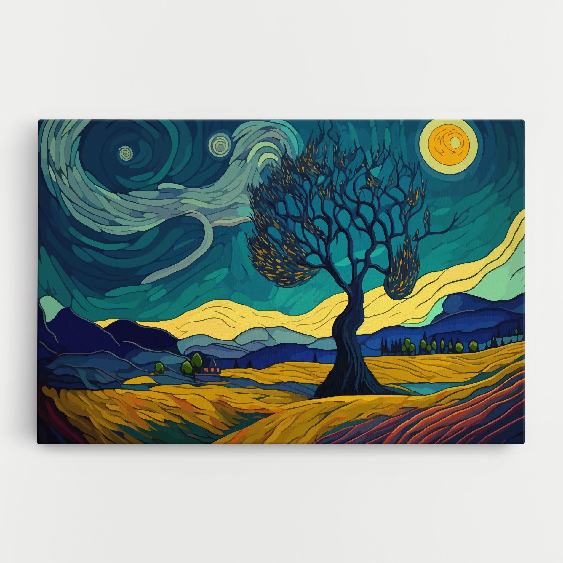 Vászonkép Abstract Rural Art mockup 0