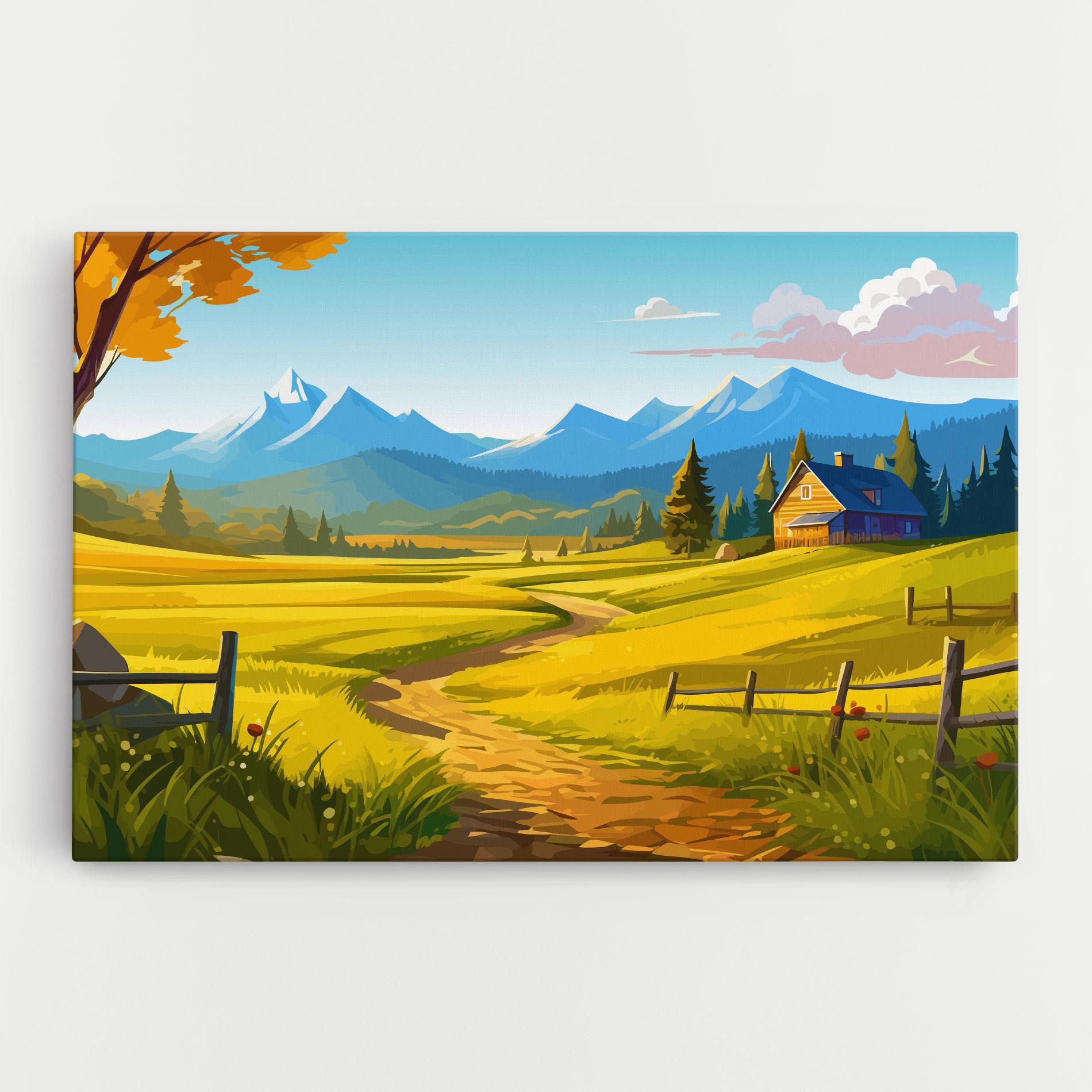 Vászonkép Daylight Rural View mockup 0
