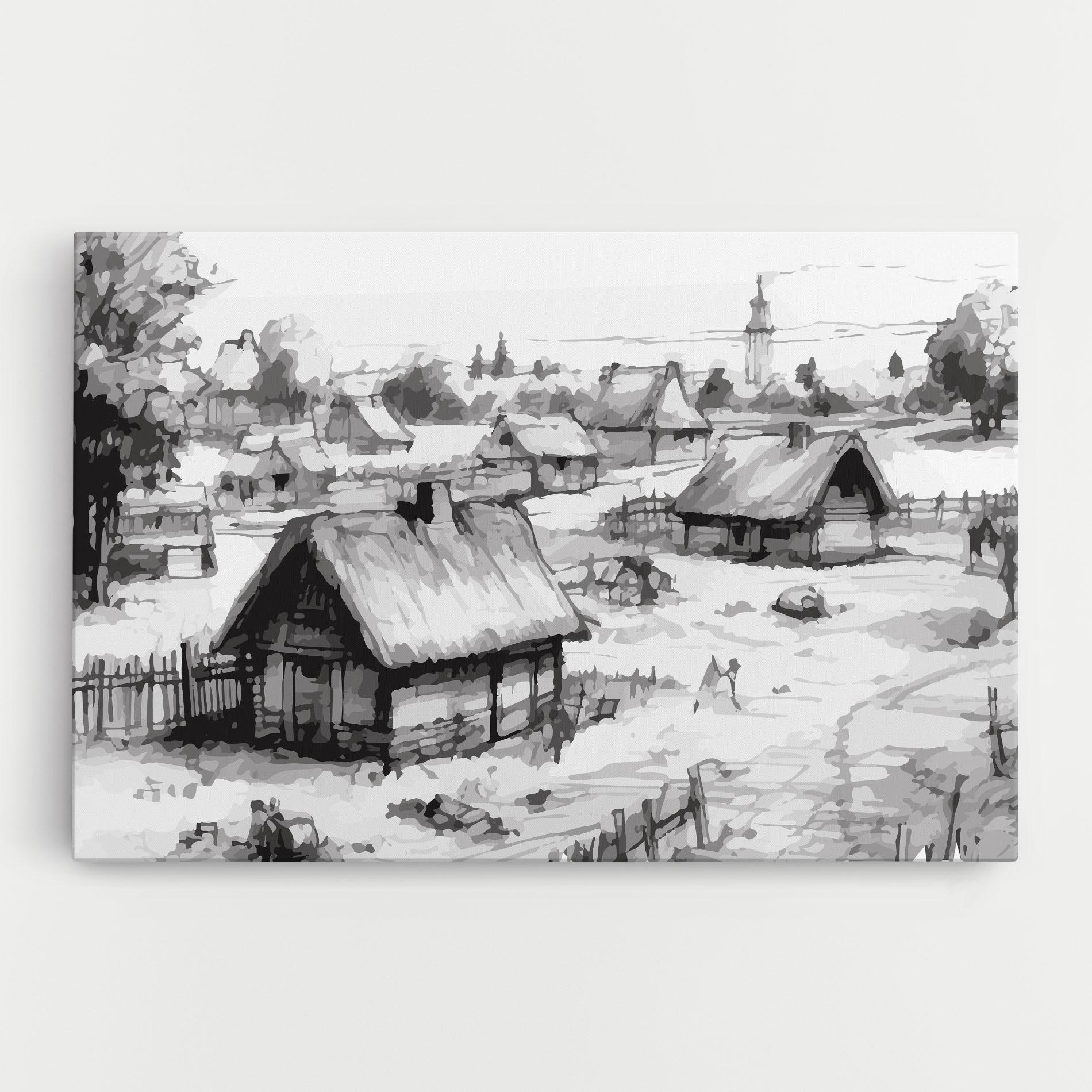 Vászonkép Farm Grey Ink mockup 0