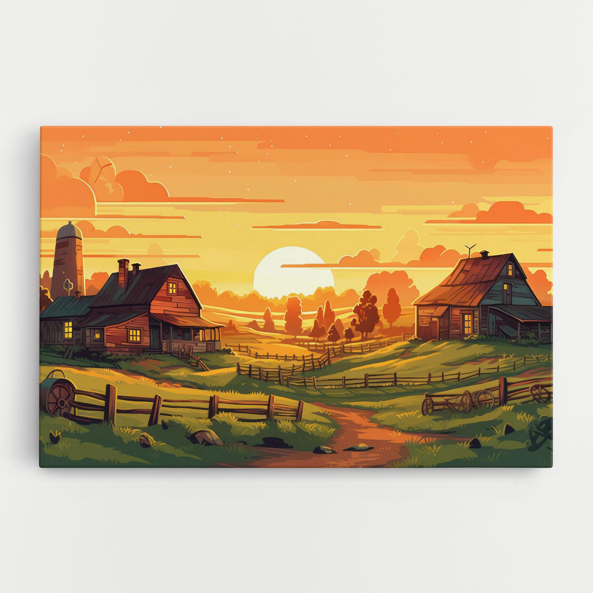 Vászonkép Farmhouse Sunlight mockup 0