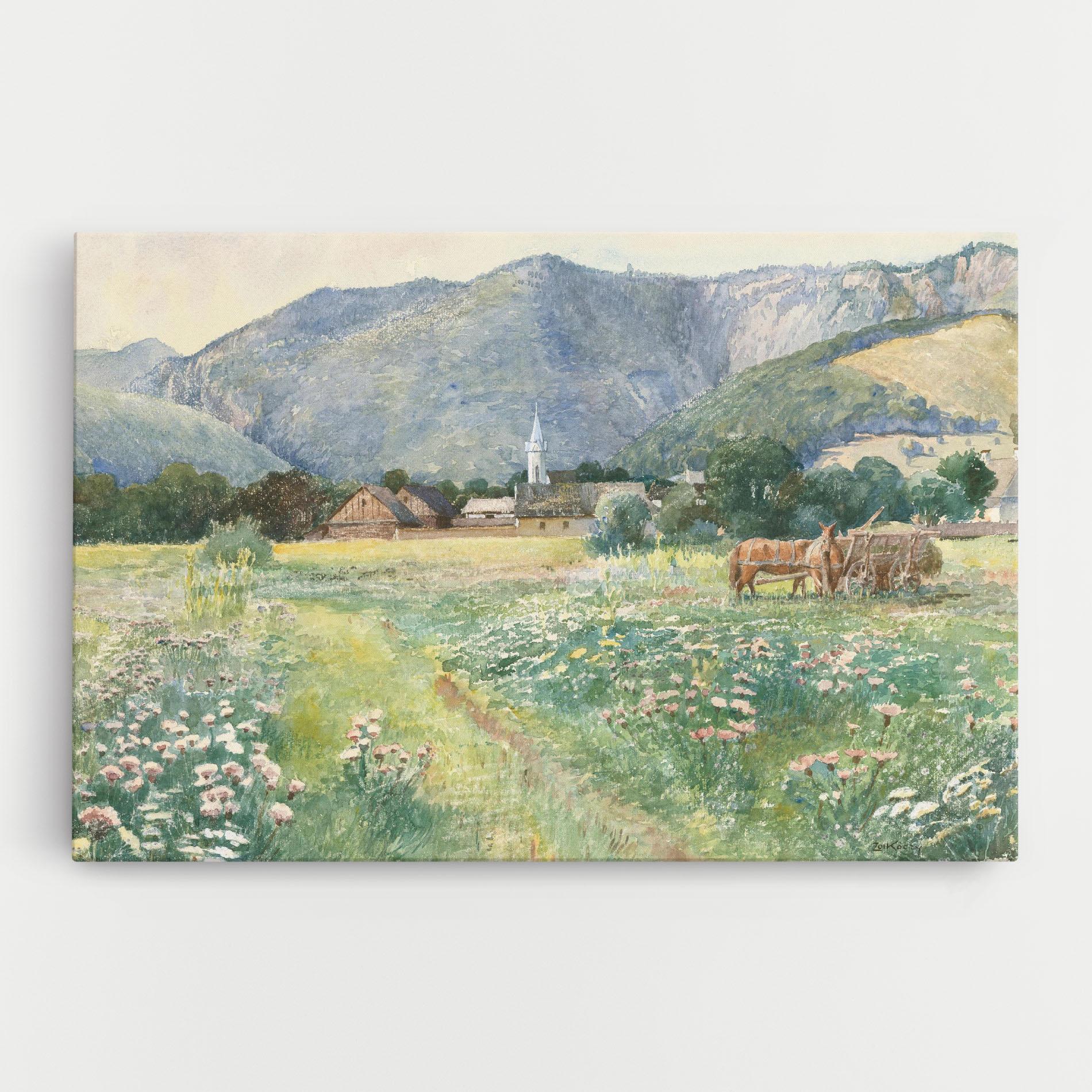 Vászonkép Rural Painting Art mockup 0