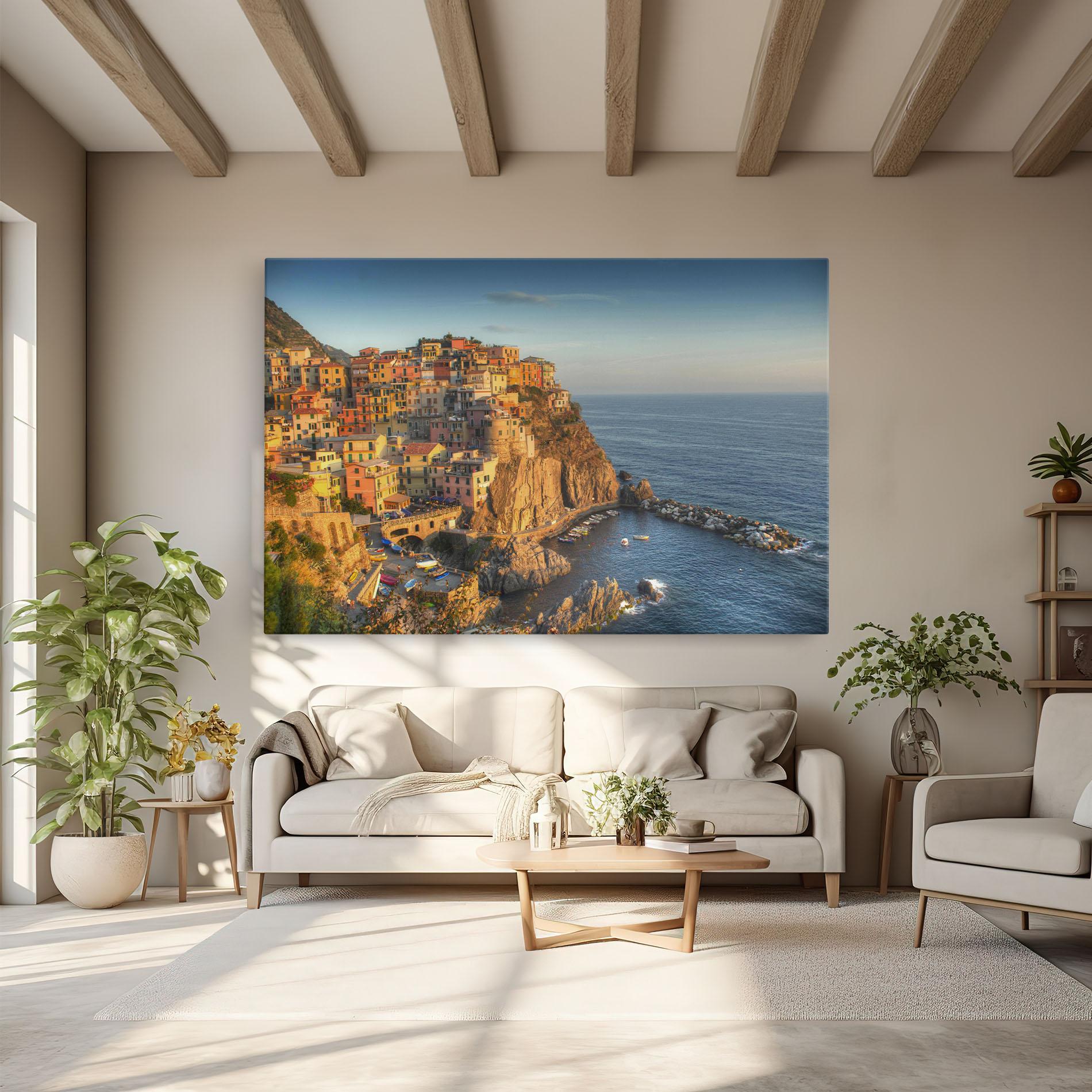 Vászonkép Cinque Terrre mockup 6