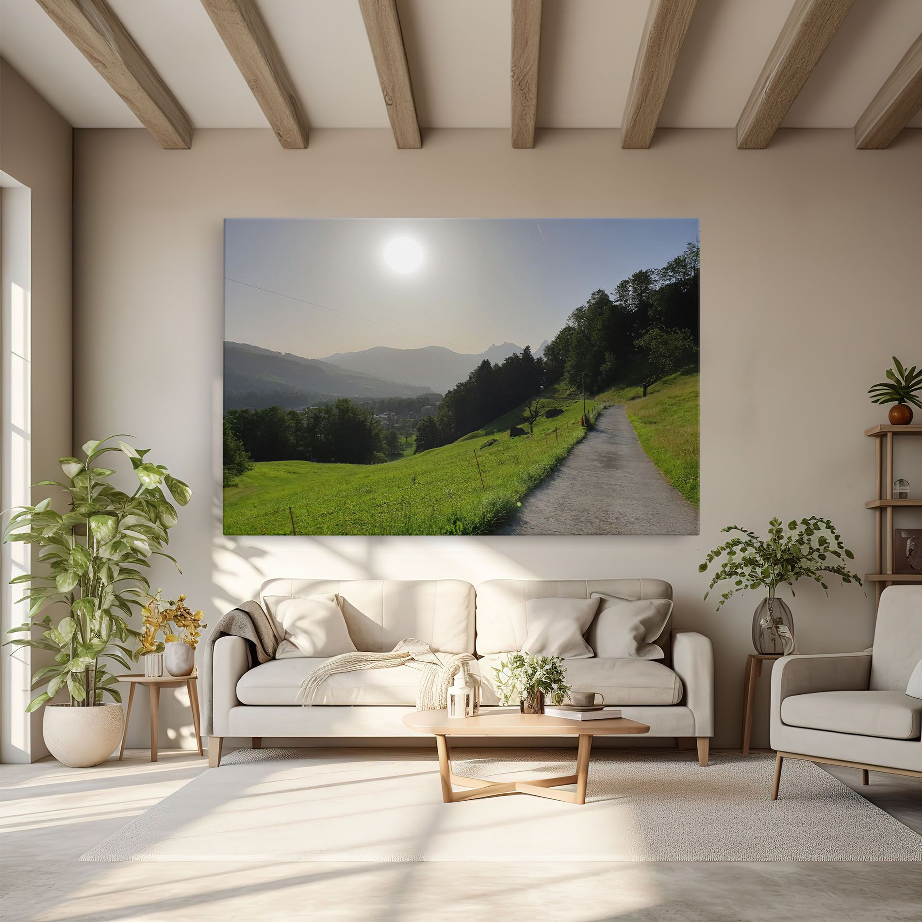 Foggy Rural Road mockup 6