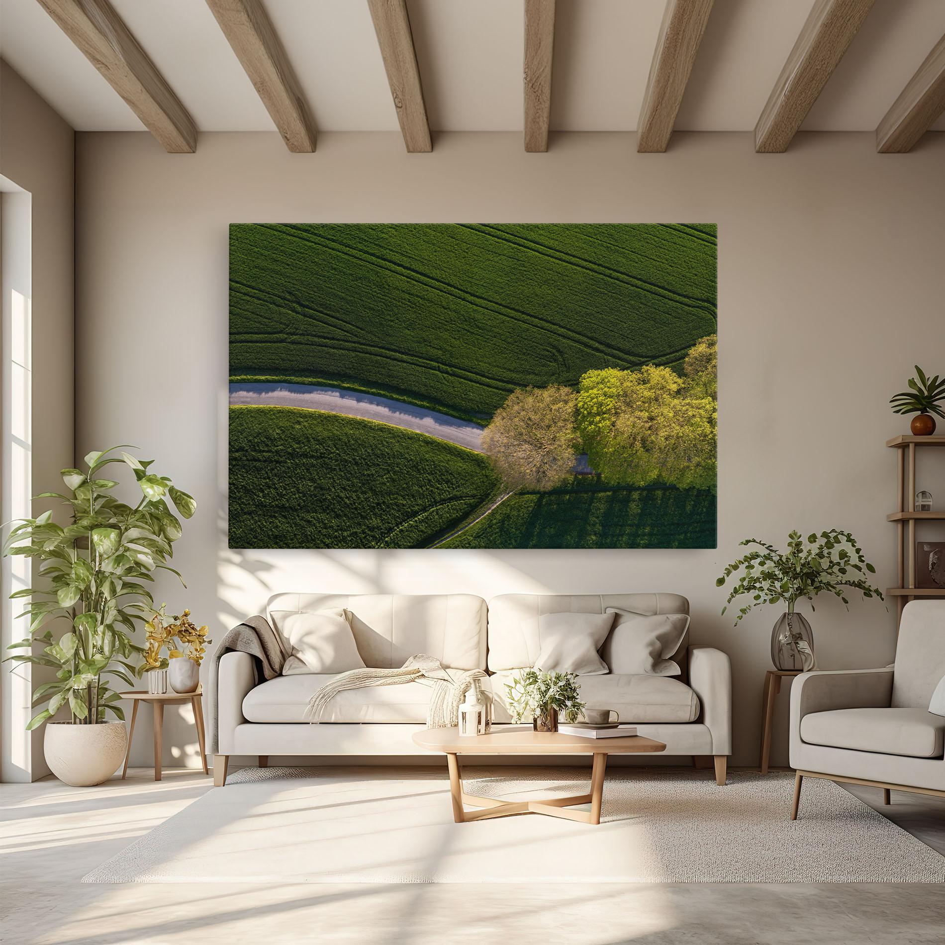 Vászonkép Green Road mockup 6