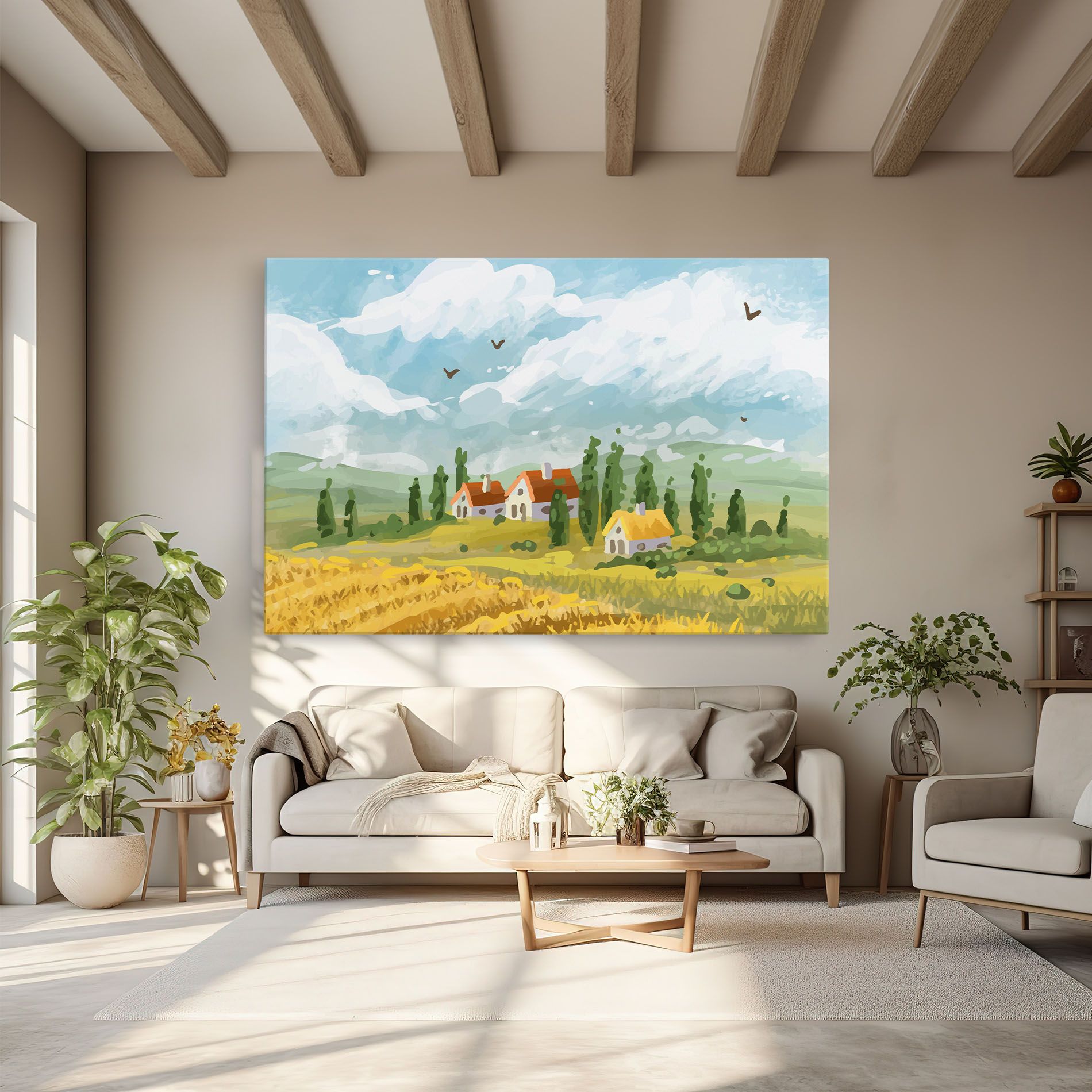 Orange Yellow House mockup 6