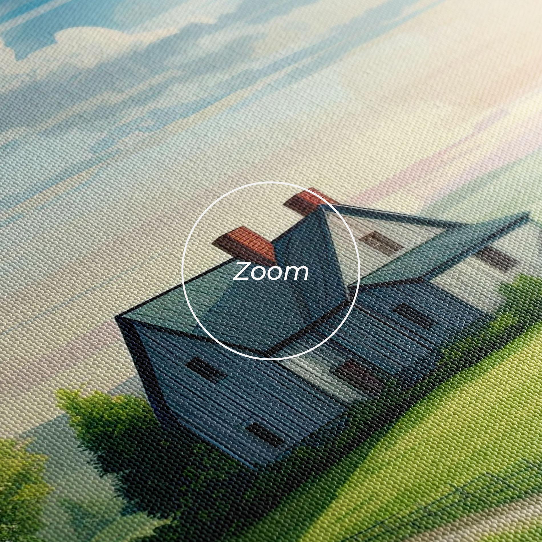 Vászonkép Calming Rural View mockup 3