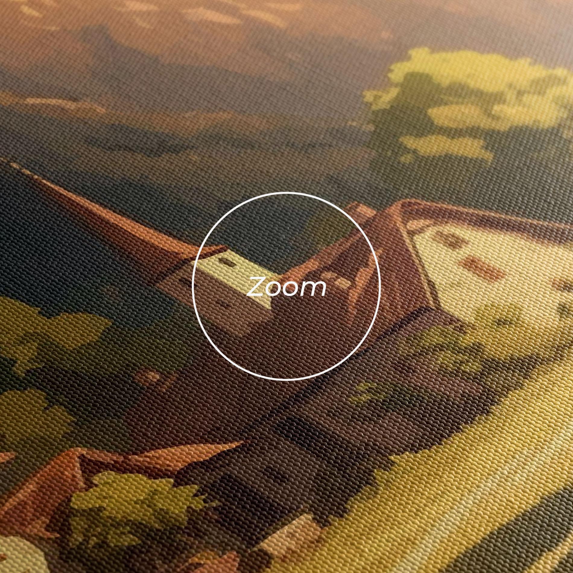 Vászonkép Grassy Village View mockup 3