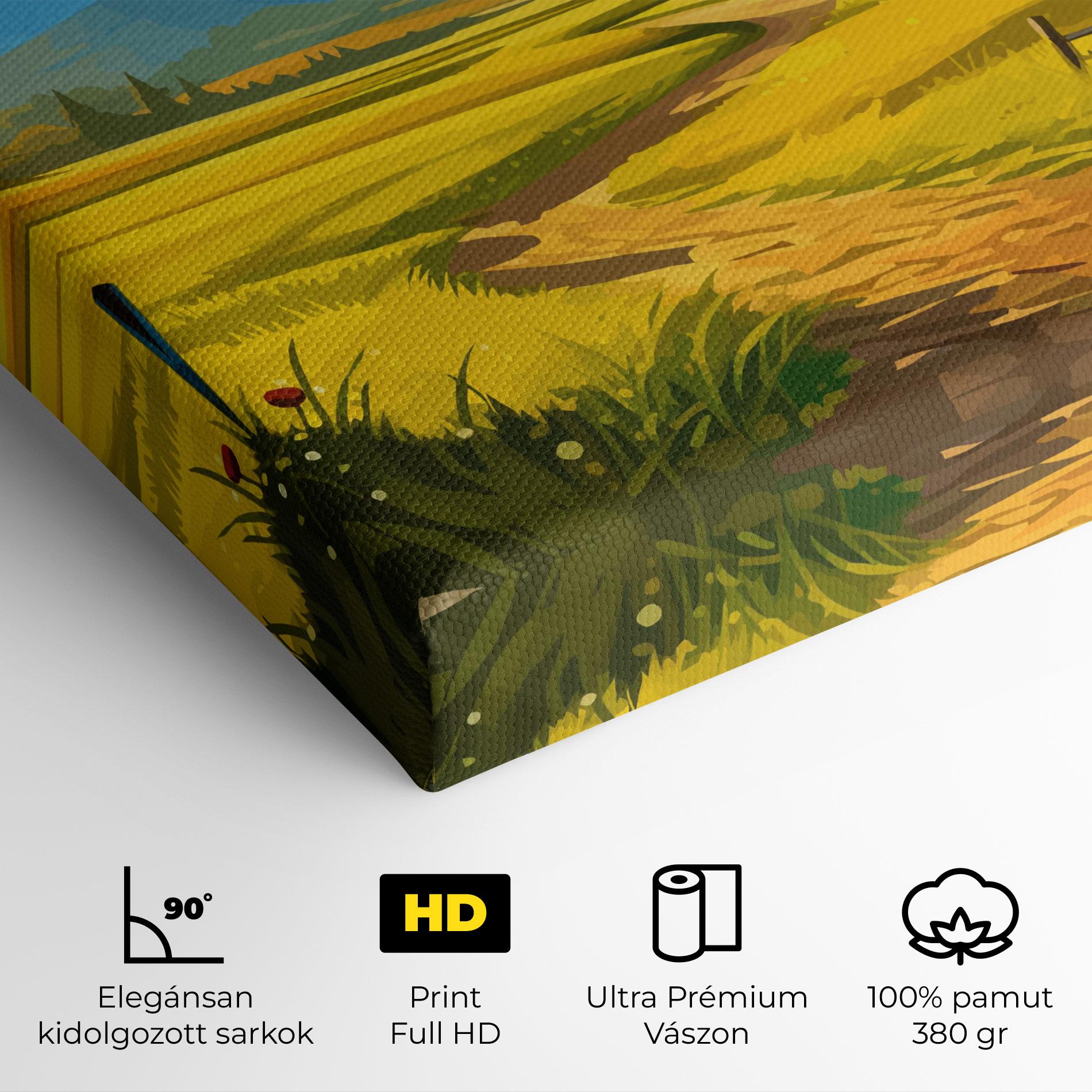 Vászonkép Daylight Rural View mockup 4