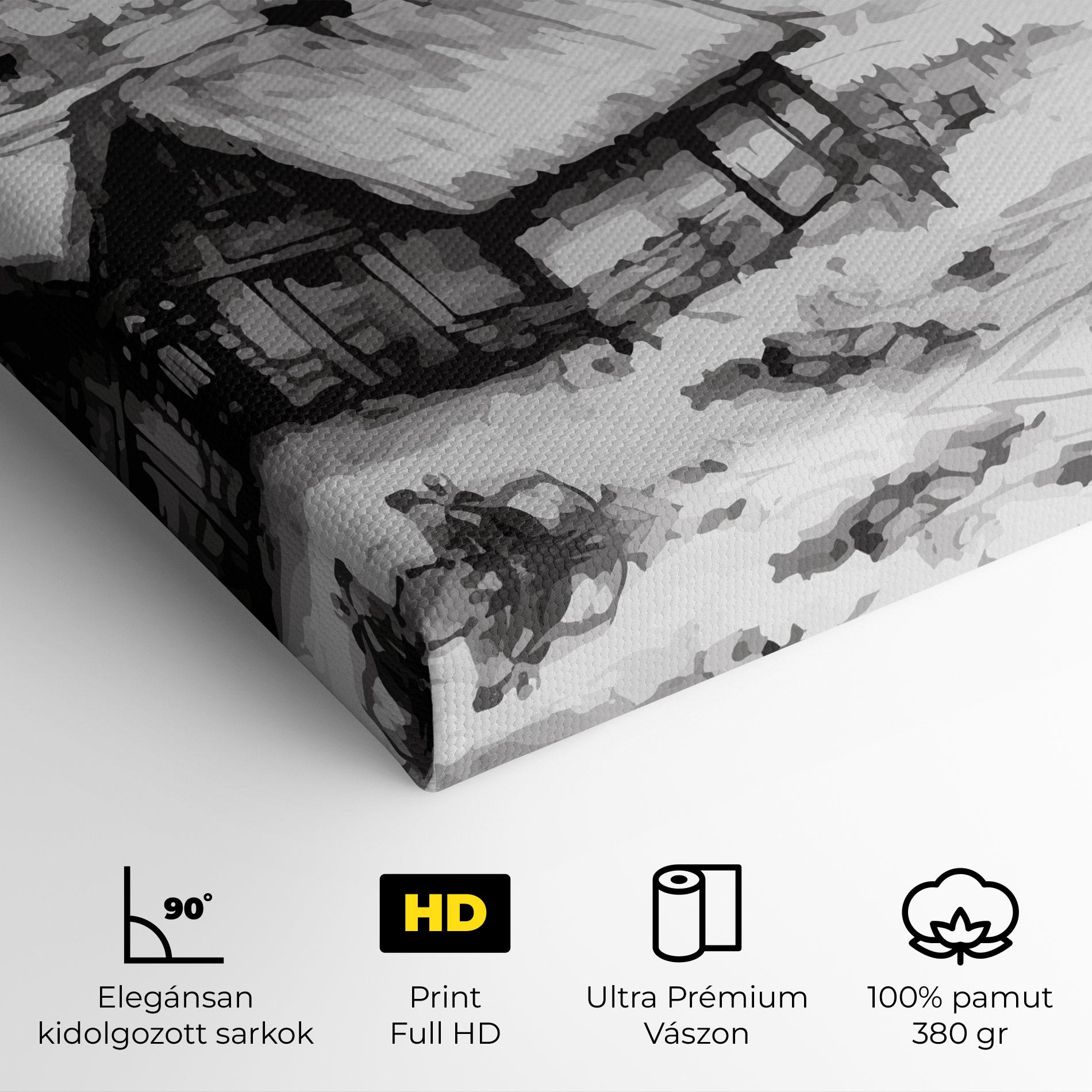 Vászonkép Farm Grey Ink mockup 4