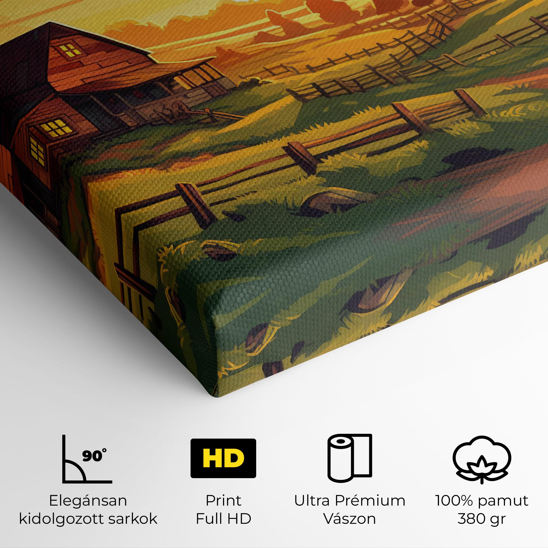 Vászonkép Farmhouse Sunlight mockup 4