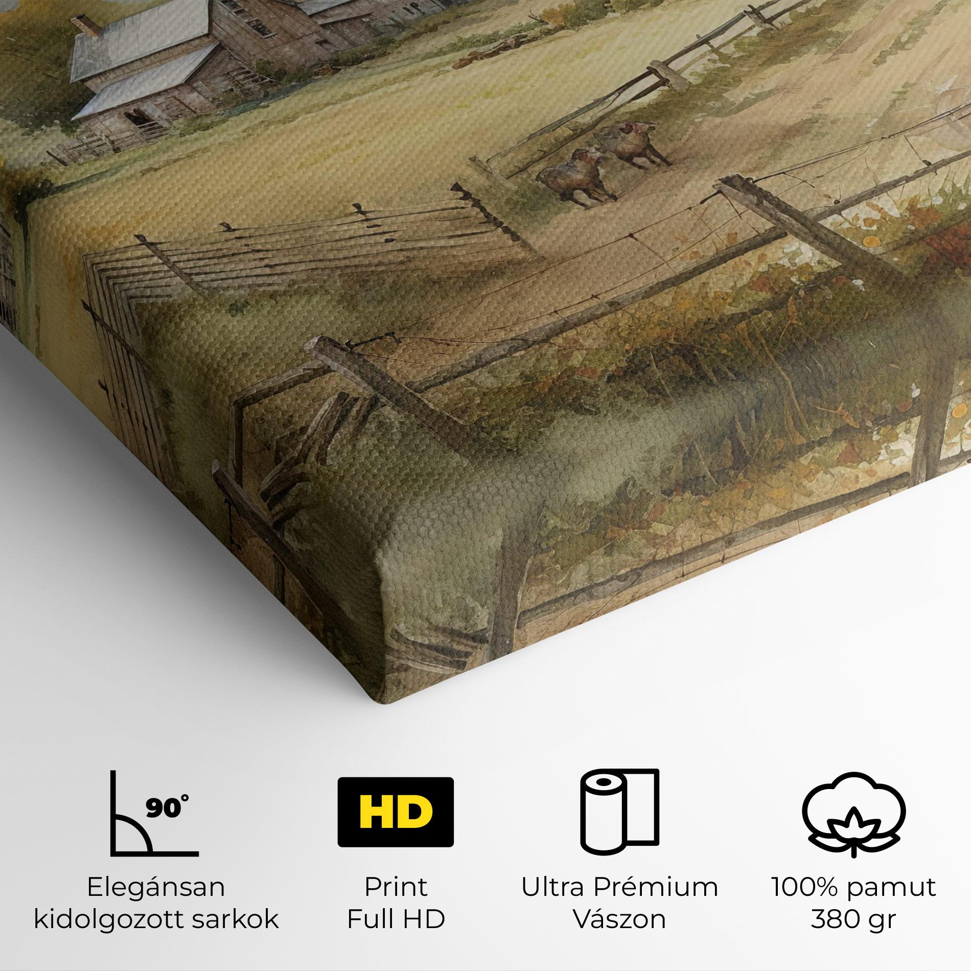 Vászonkép Rural Field mockup 4