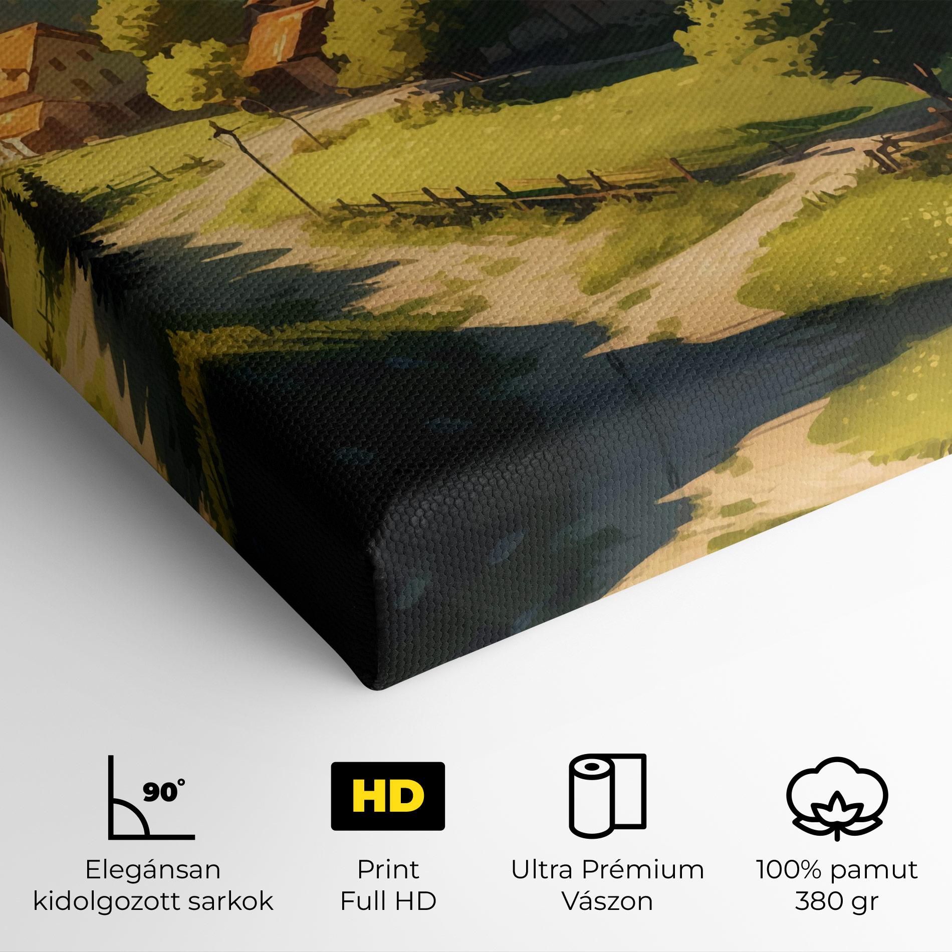 Vászonkép Village Dreamy View mockup 4