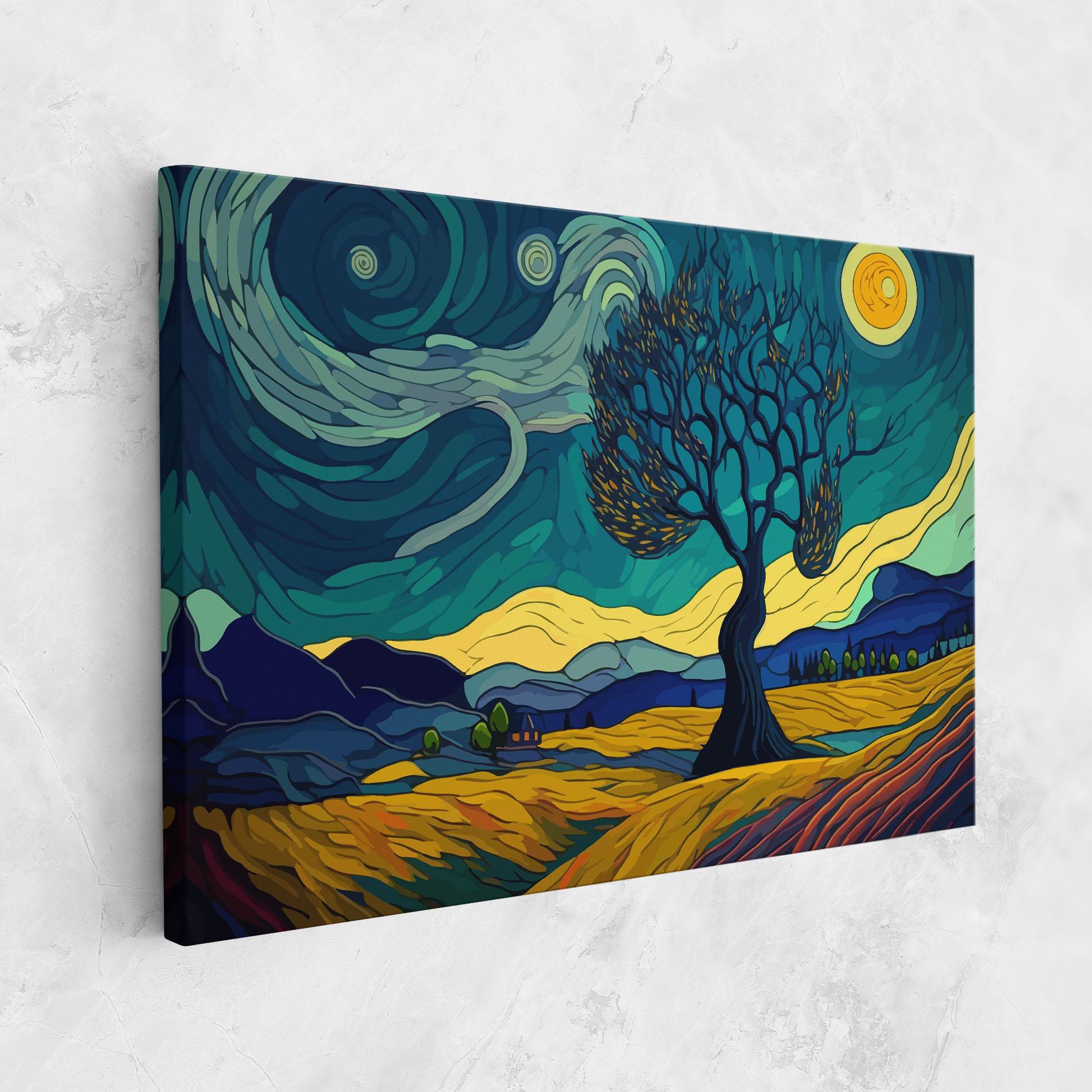 Vászonkép Abstract Rural Art mockup 1