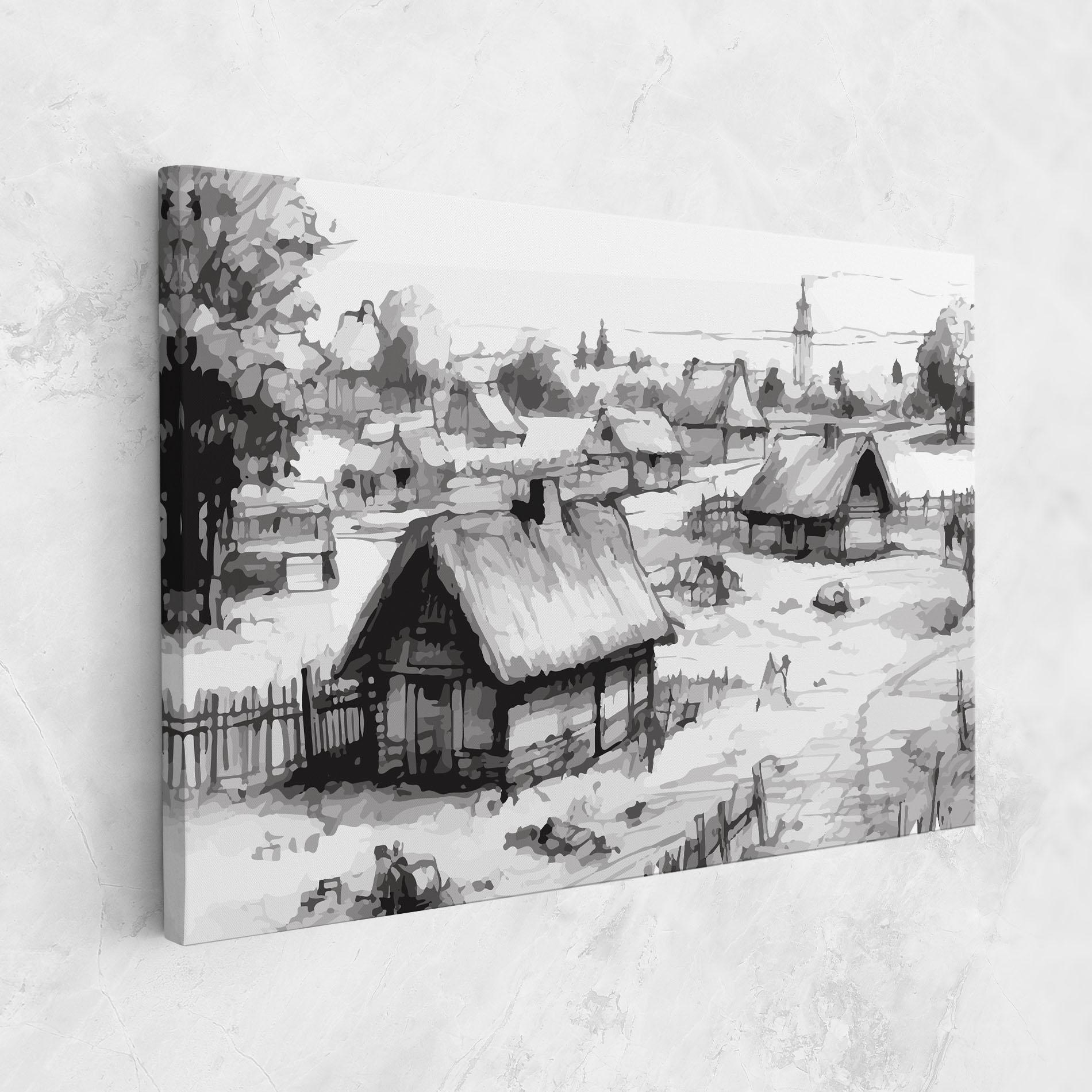Vászonkép Farm Grey Ink mockup 1