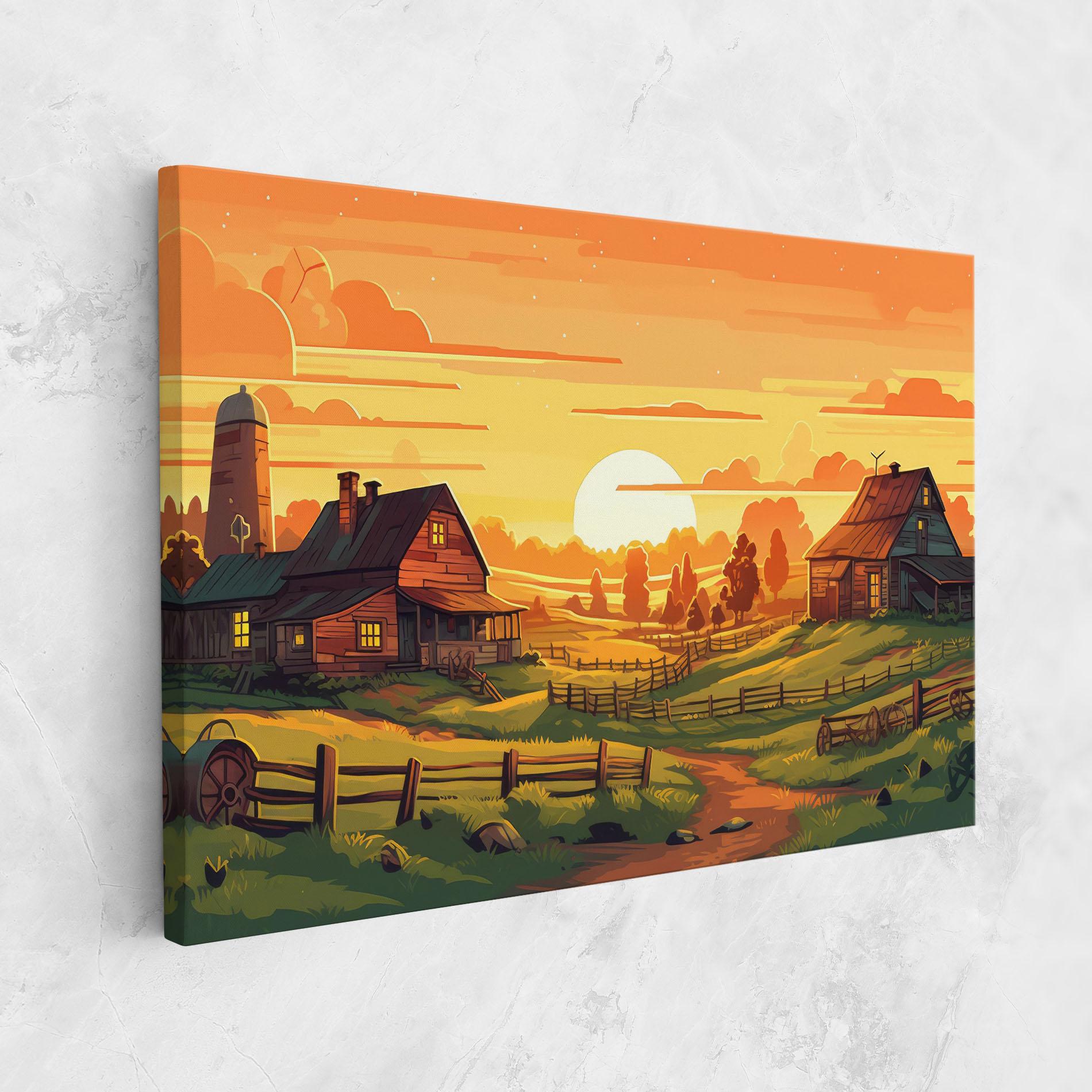 Vászonkép Farmhouse Sunlight mockup 1