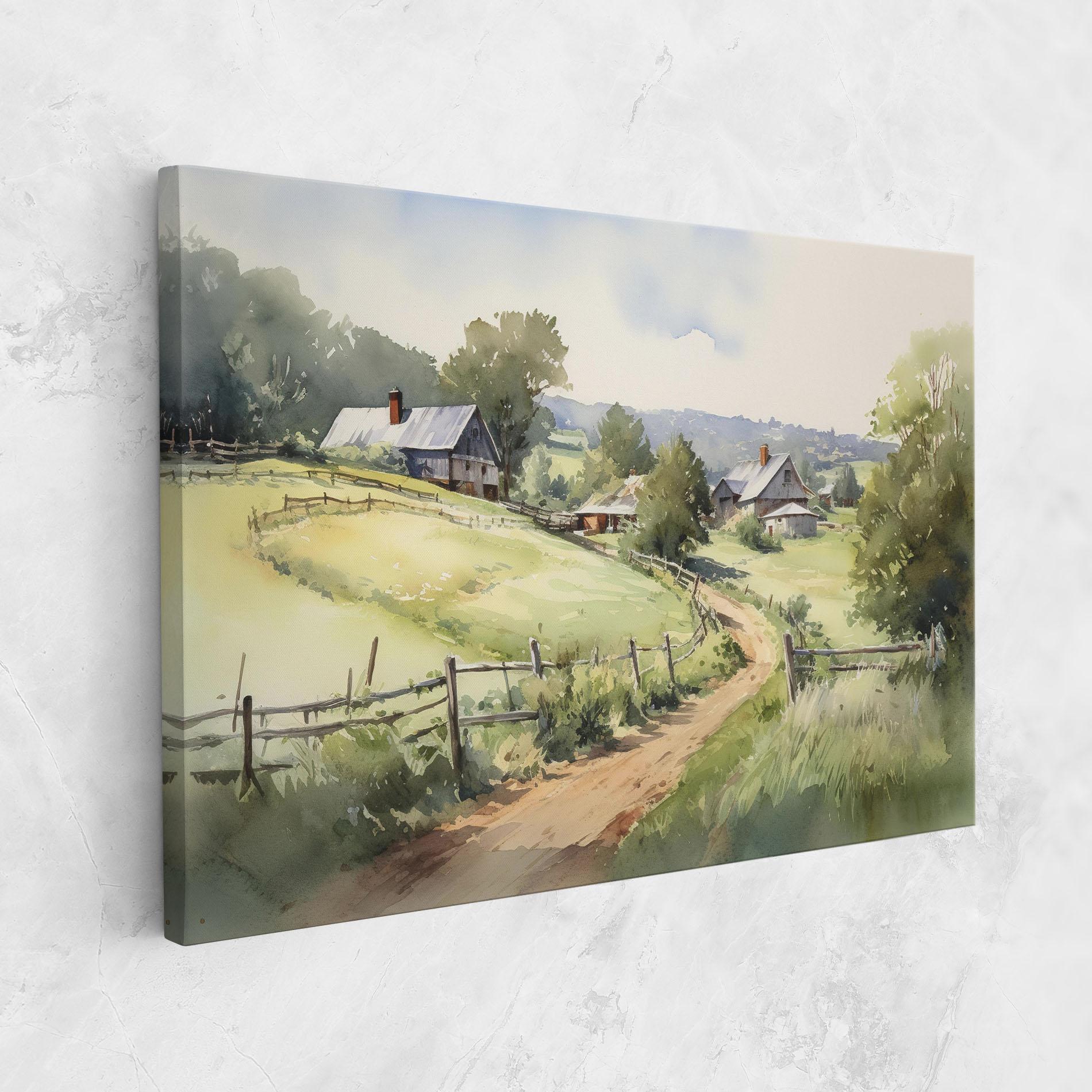 Vászonkép Rural Farm mockup 1