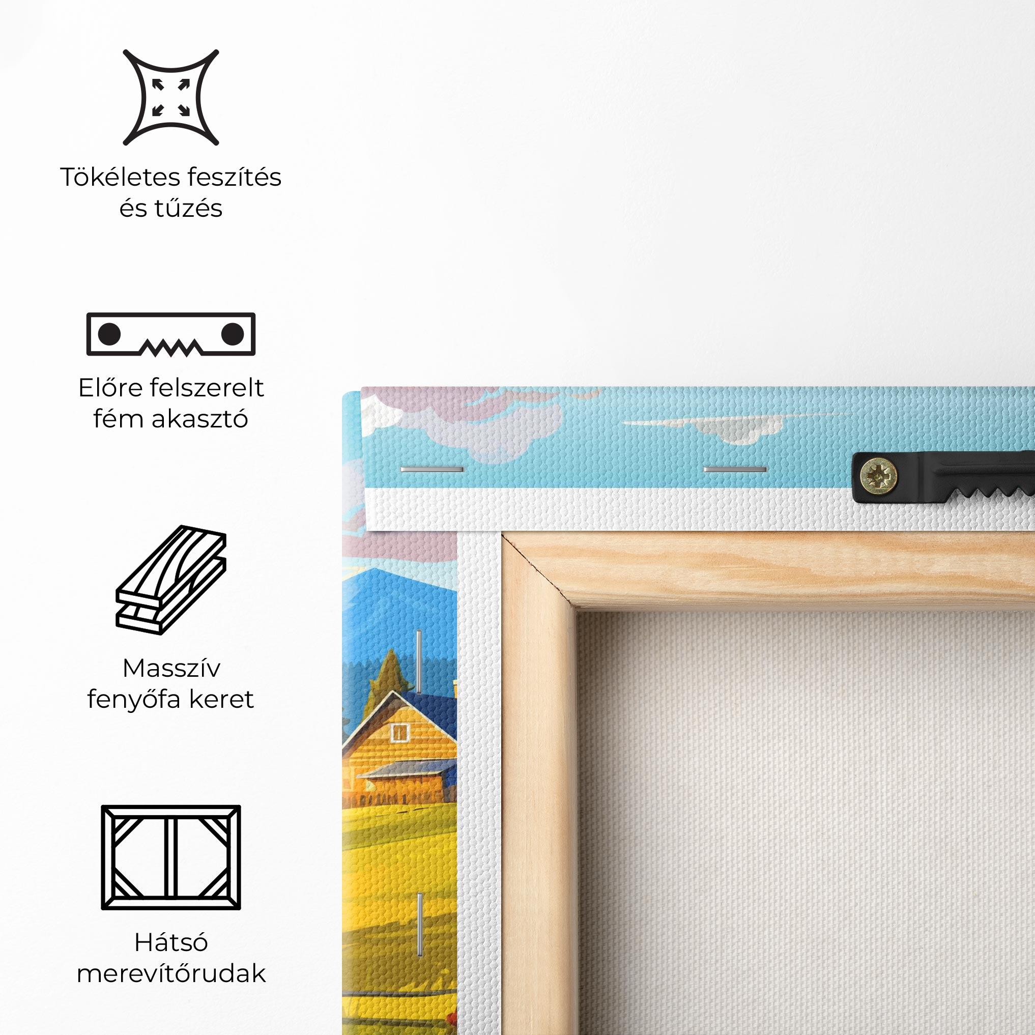 Vászonkép Daylight Rural View mockup 5