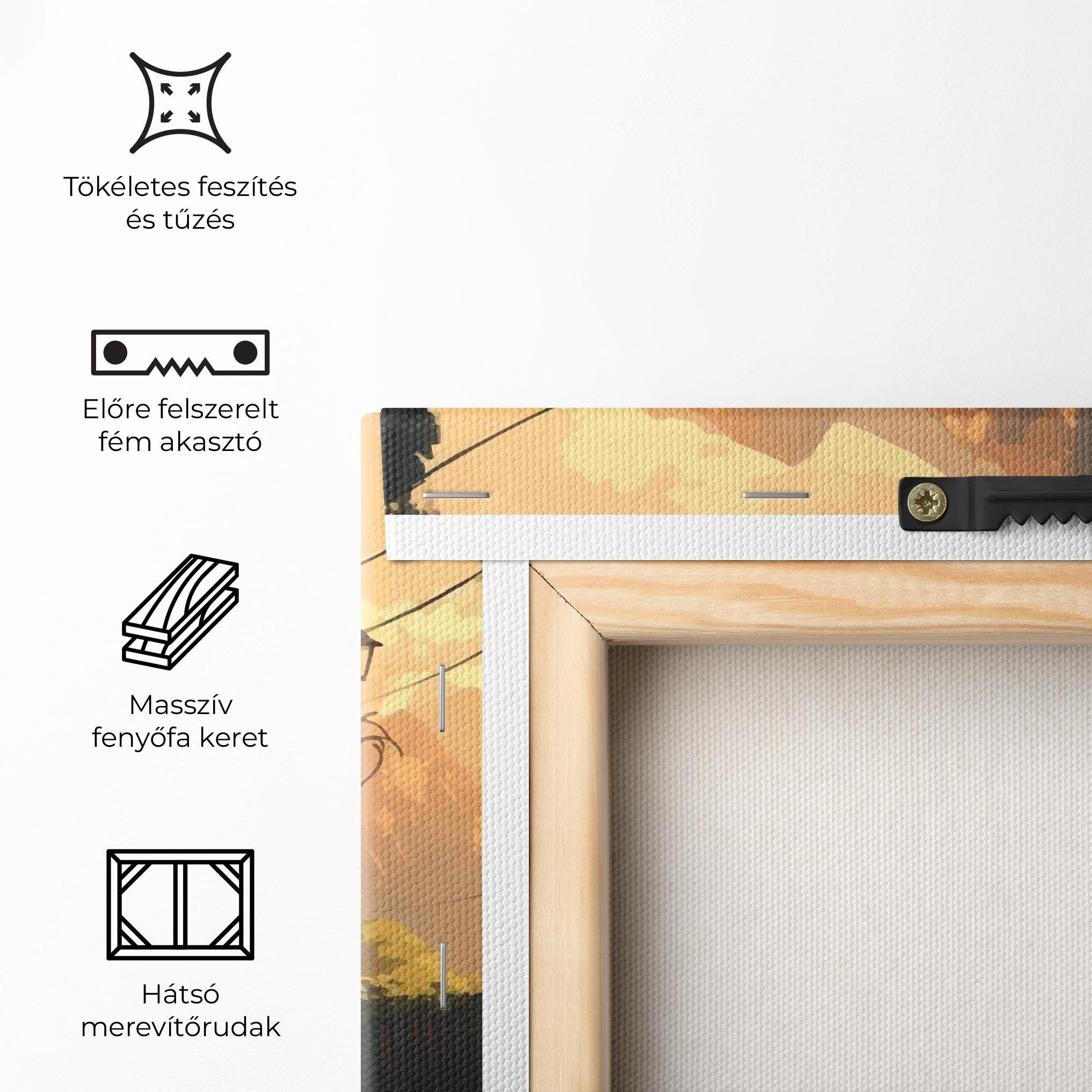 Vászonkép Grassy Village View mockup 5