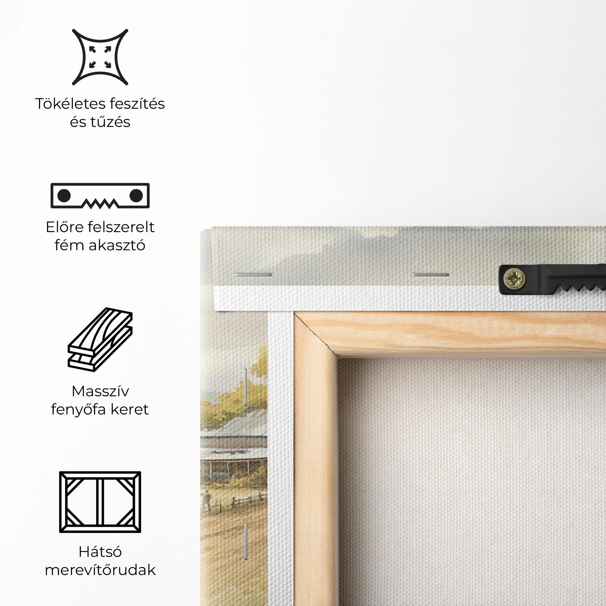 Vászonkép Rural Field mockup 5