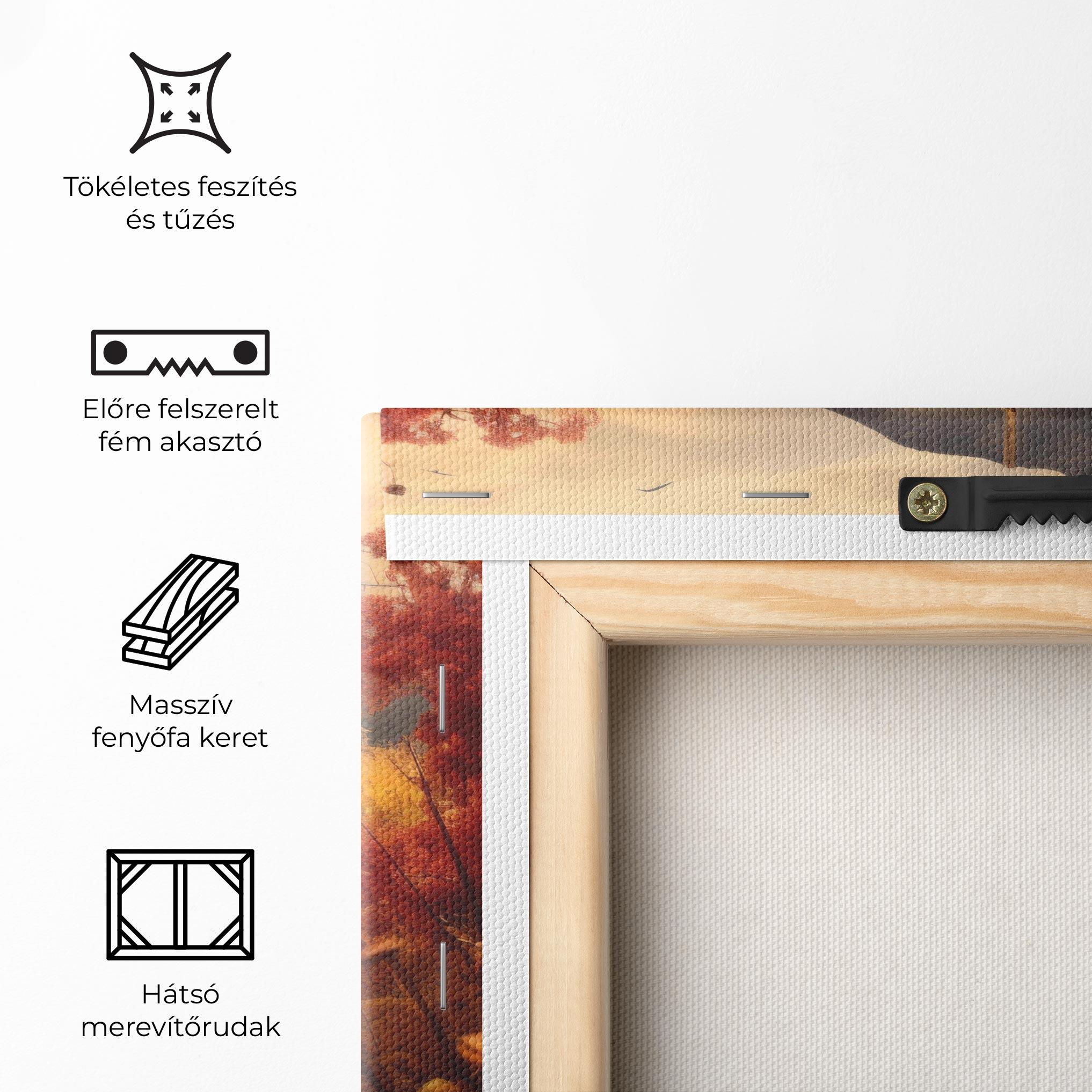 Vászonkép Small Cabin Field mockup 5