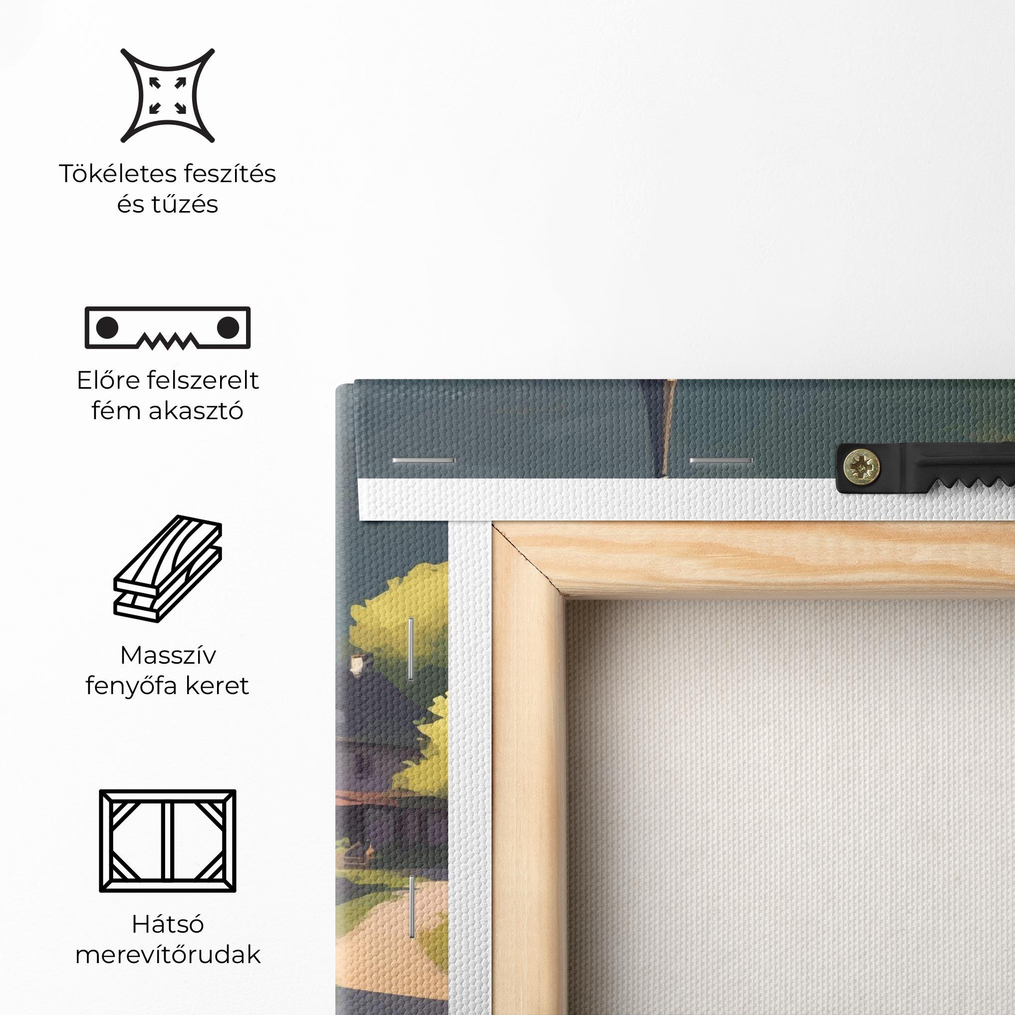 Vászonkép Village Church Art mockup 5