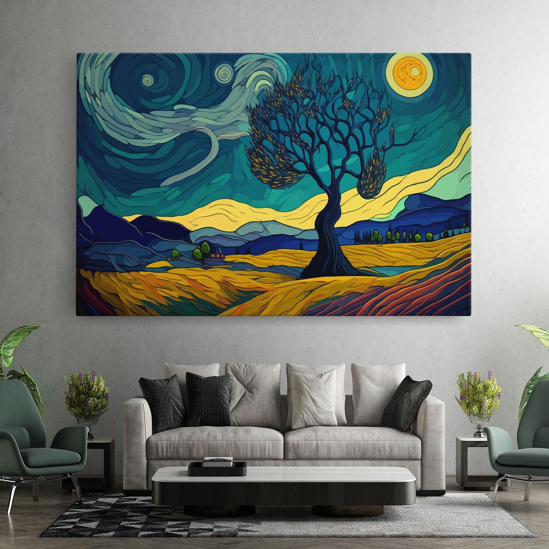 Vászonkép Abstract Rural Art mockup 7