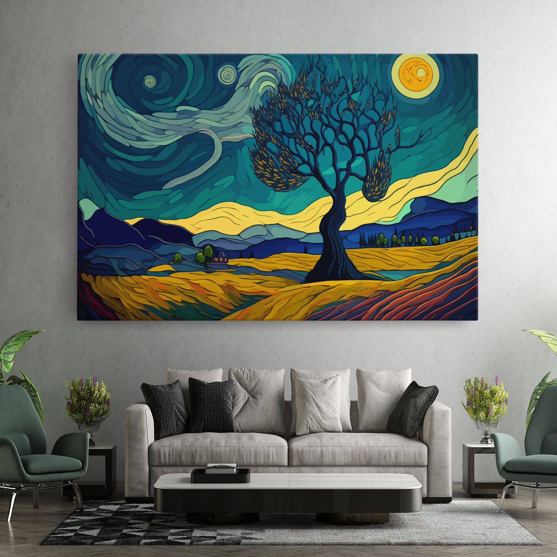 Abstract Rural Art mockup 7